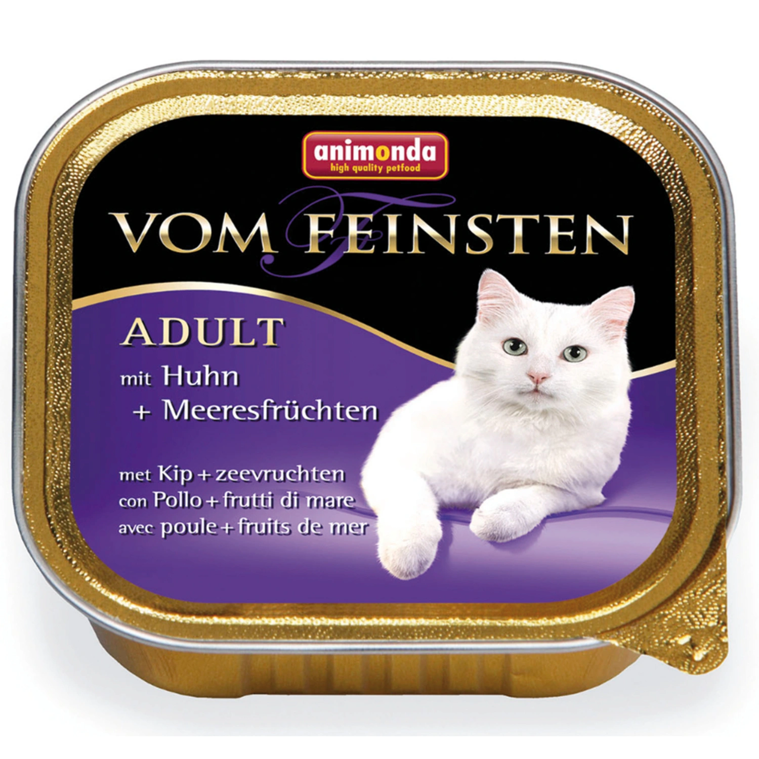 Katzen-Nassfutter »Adult«, Huhn/Meeresfrüchte, 100 g