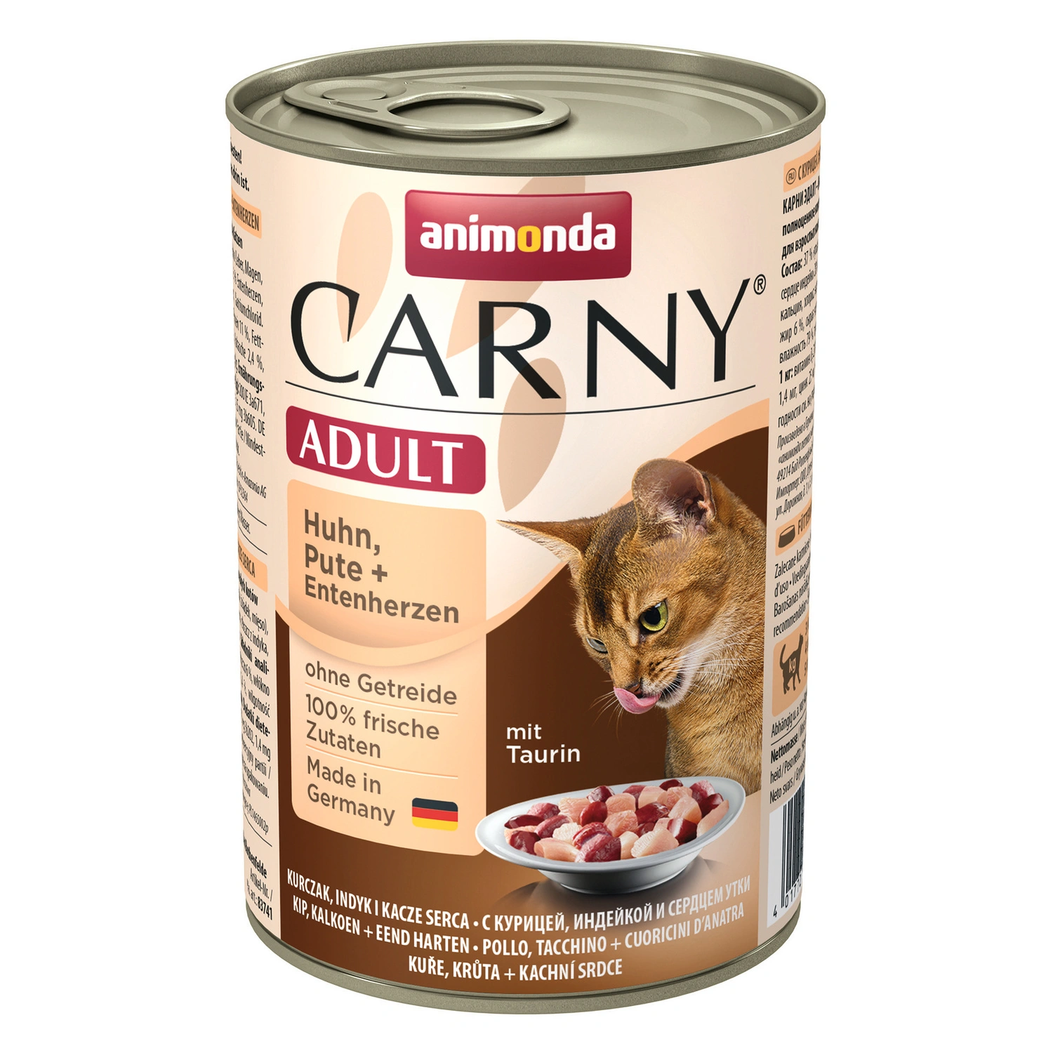 Katzen-Nassfutter »Carny«, Huhn/Pute/Ente, 400 g
