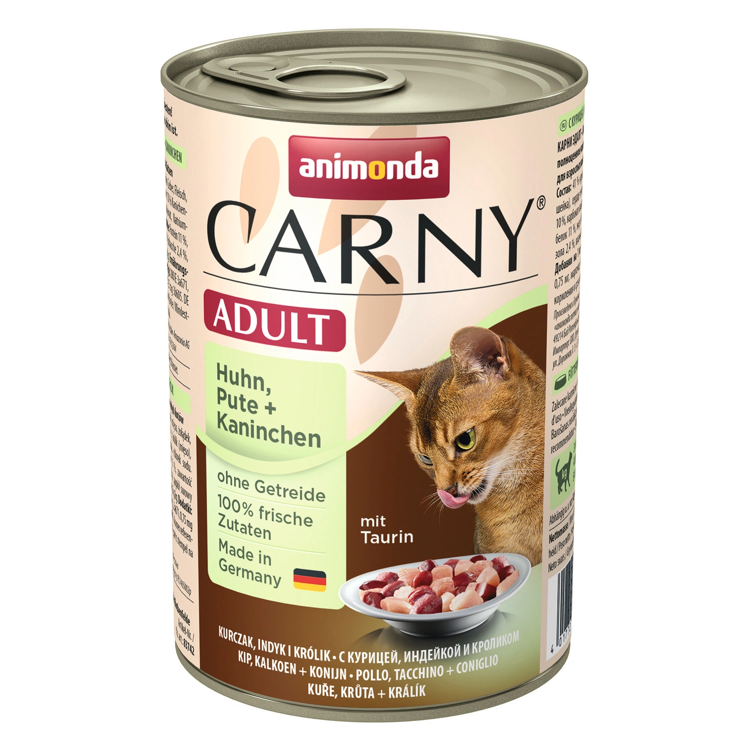 Katzen-Nassfutter »Carny«, Huhn/Pute/Kaninchen, 400 g