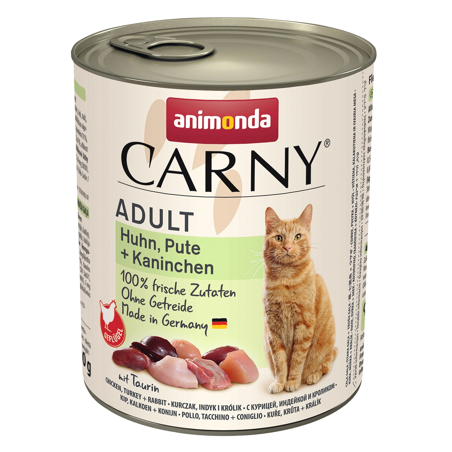 Katzen-Nassfutter »Adult«, Pute/Huhn/Kaninchen, 800 g