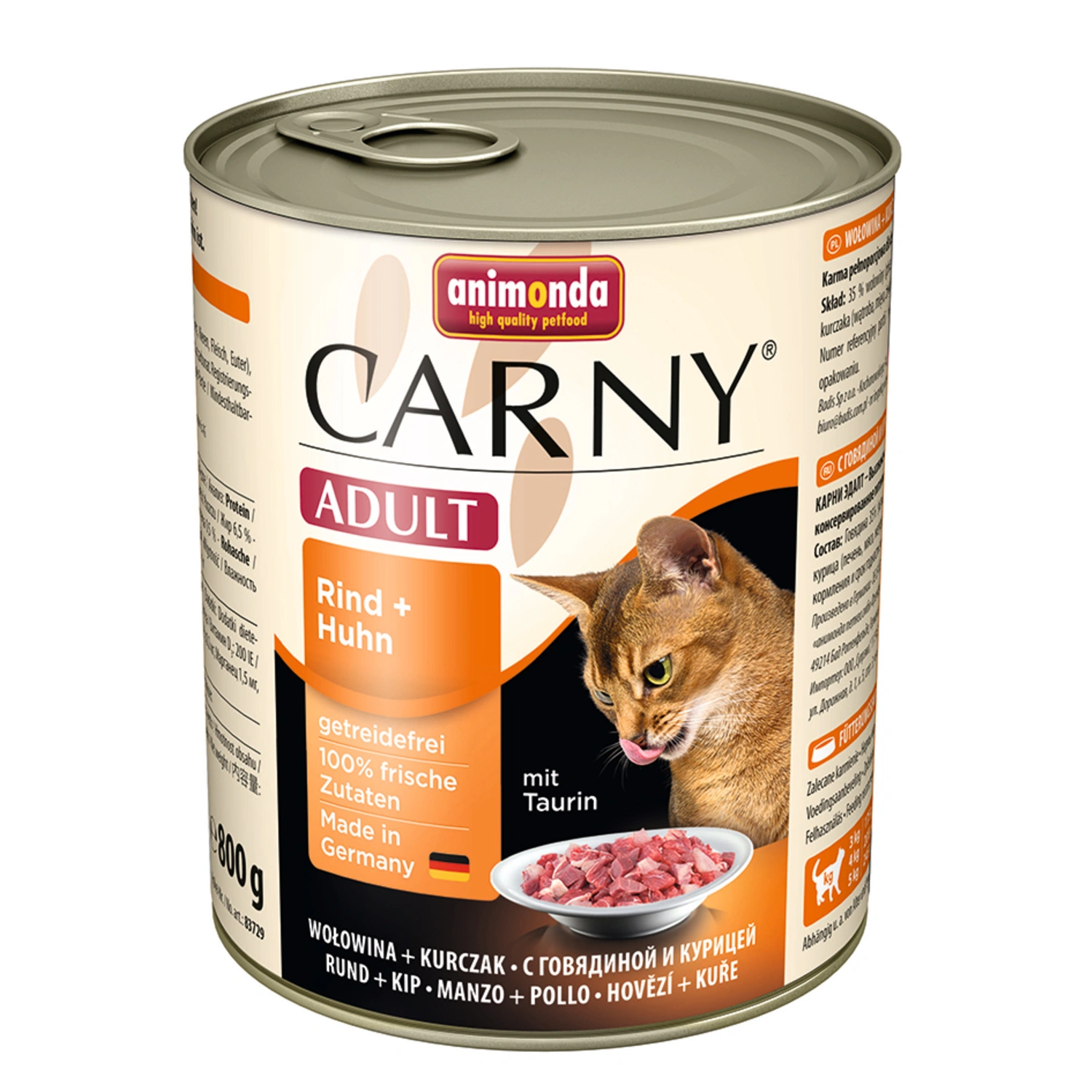 Katzen-Nassfutter »Adult«, Rind/Huhn, 800 g