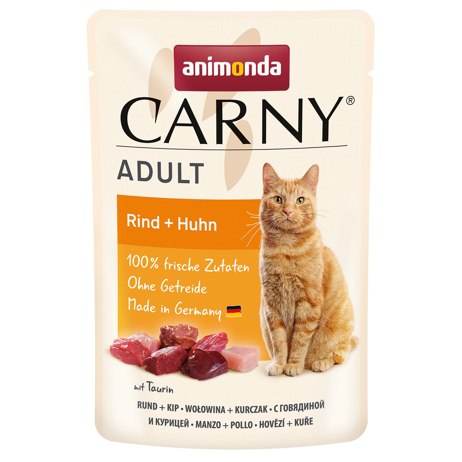 Katzen-Nassfutter »Adult«, Rind/Huhn, 85 g