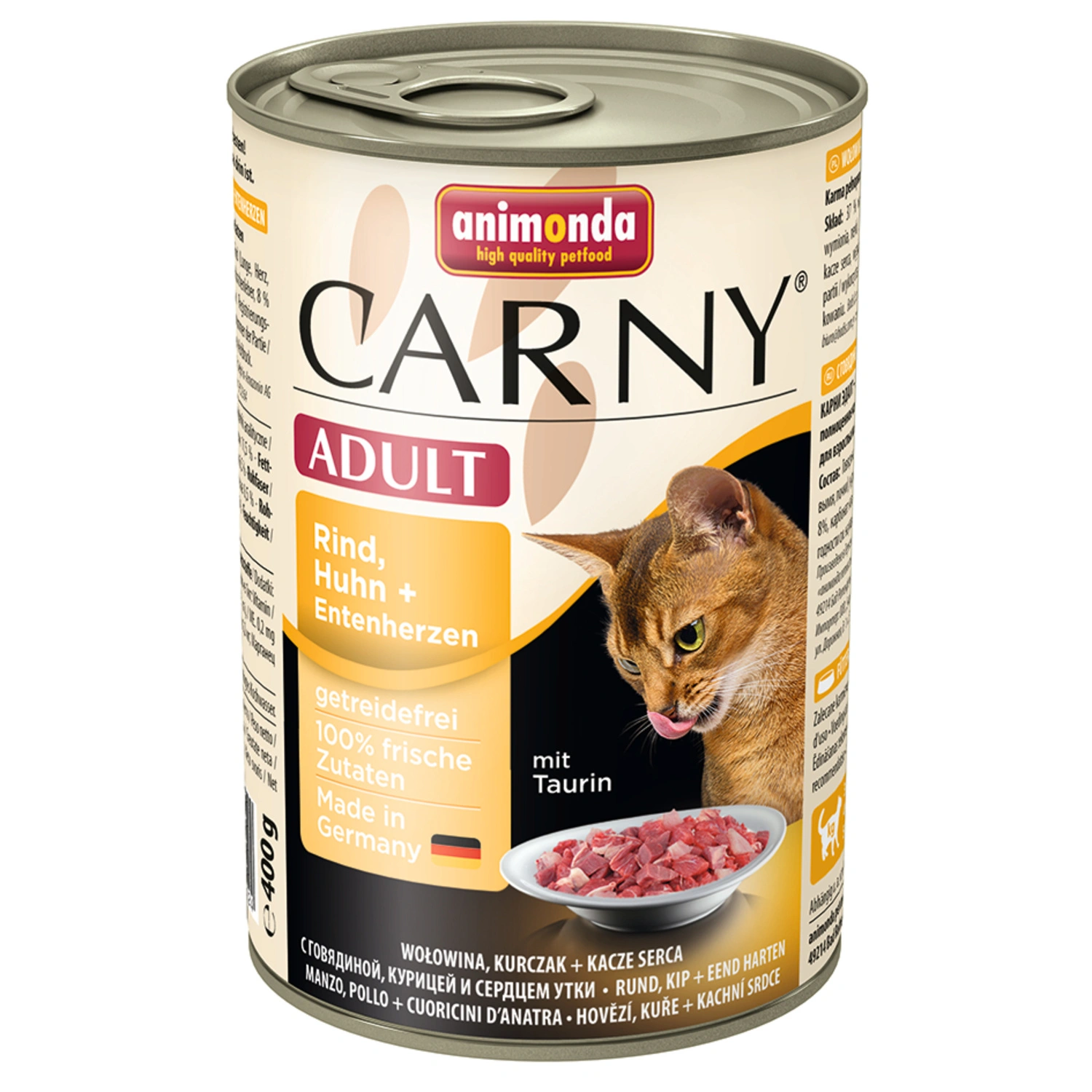Katzen-Nassfutter »Carny«, Rind/Huhn/Ente, 400 g