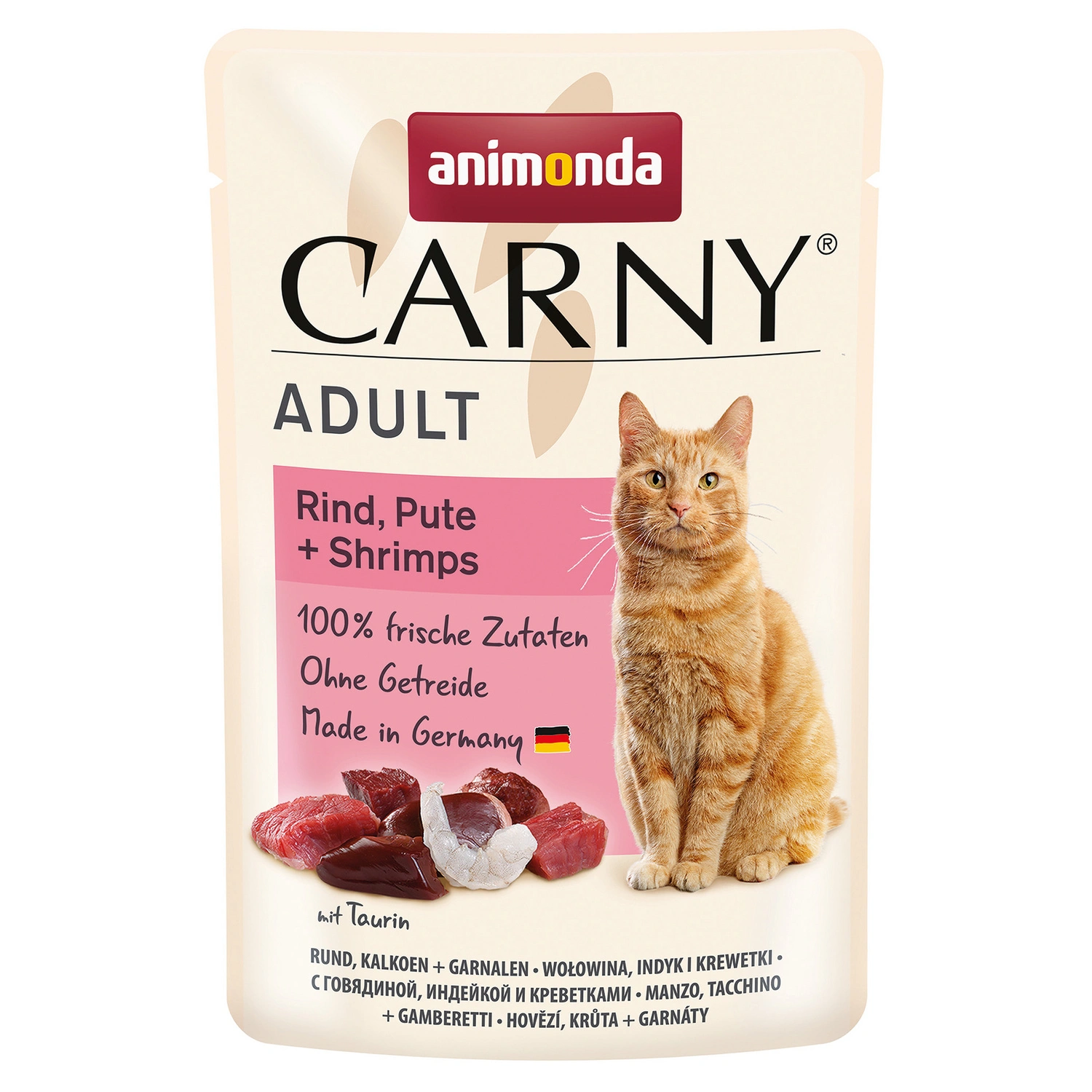 Katzen-Nassfutter »Adult«, Rind/Pute, 85 g