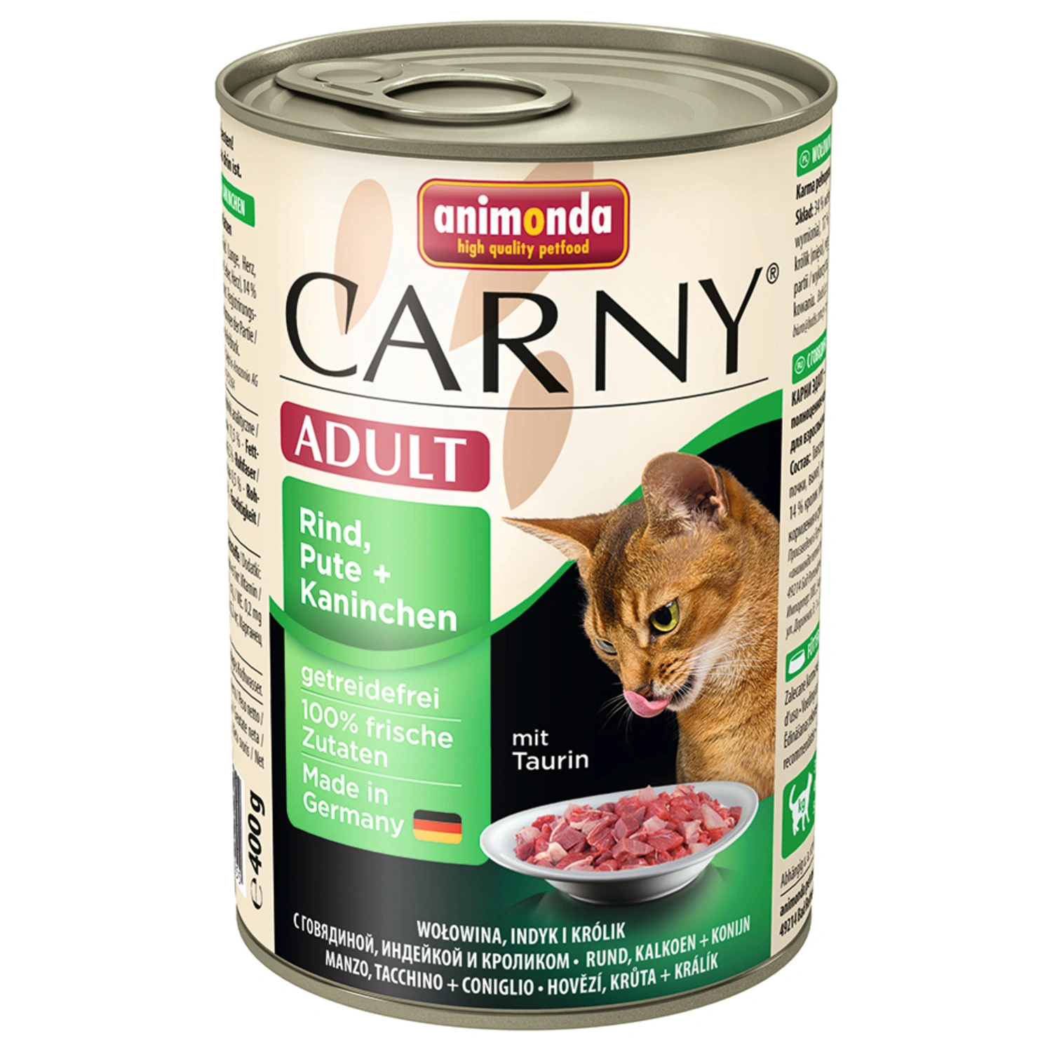 Katzen-Nassfutter »Carny«, Rind/Pute/Kaninchen, 400 g