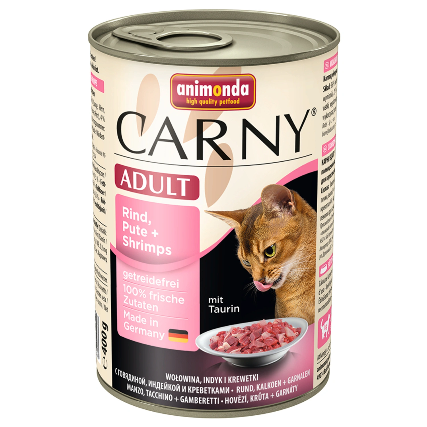 Katzen-Nassfutter »Carny«, Rind/Pute/Shrimps, 400 g