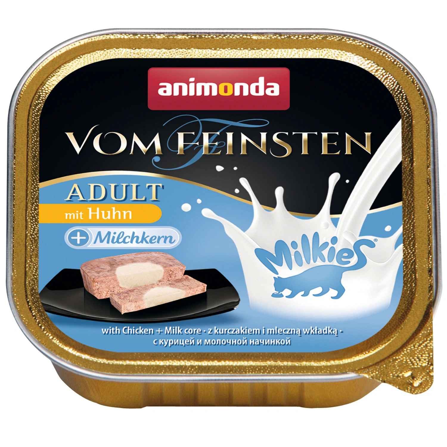 Katzen-Nassfutter, Huhn/milch, 100 g