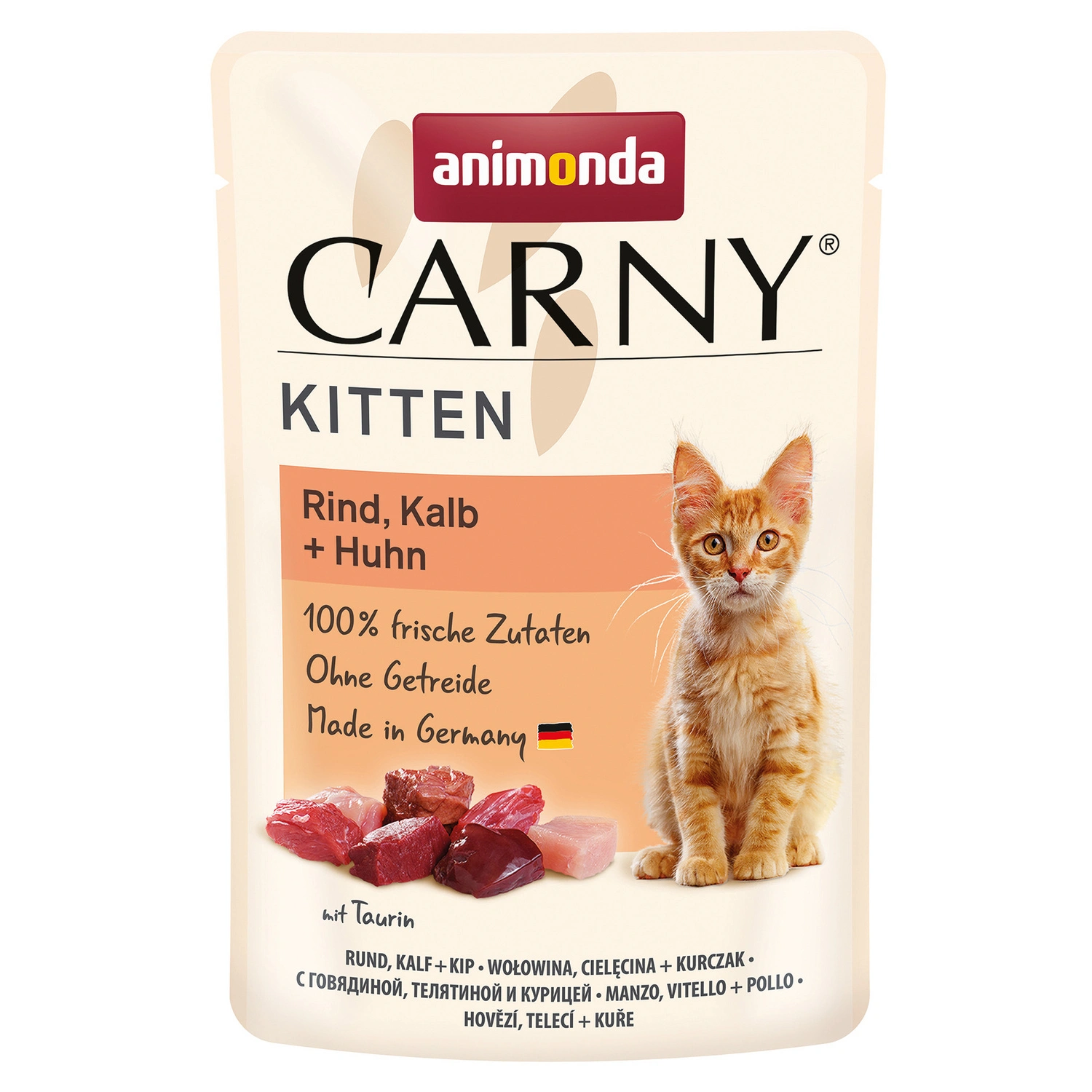 Katzen-Nassfutter »Kitten«, Rind/Kalb, 85 g