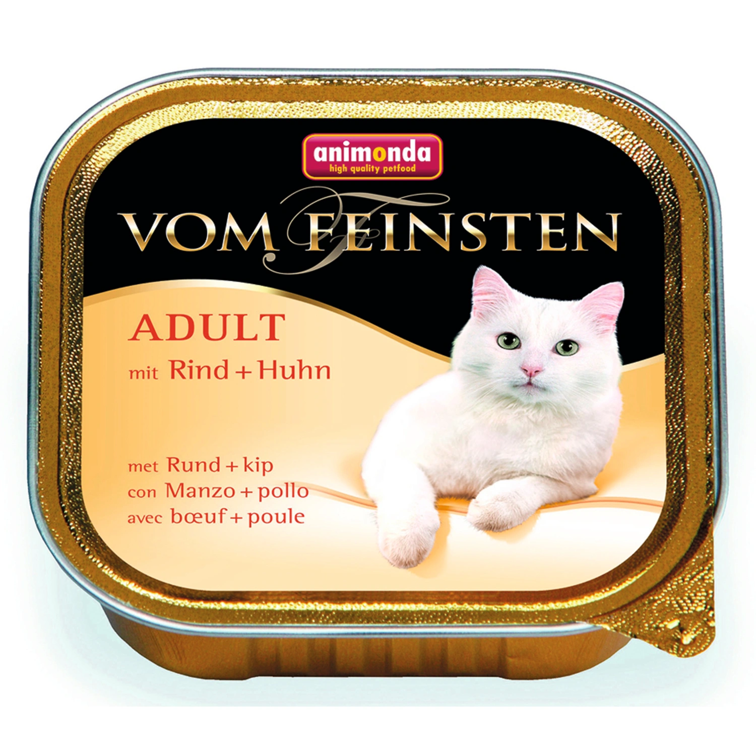 Katzen-Nassfutter, Rind/Huhn, 100 g