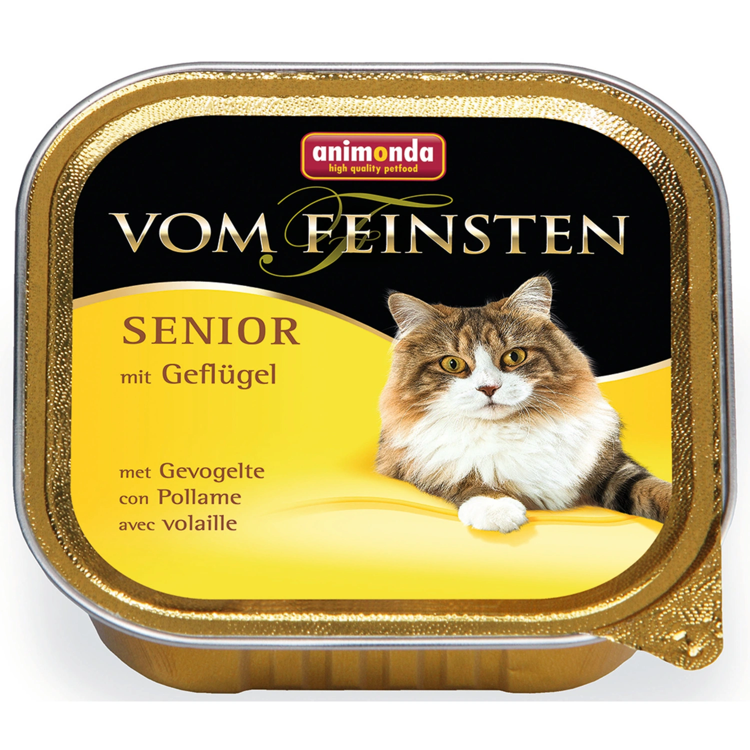 Katzen-Nassfutter »Senior«, Geflügel, 32 Schalen, je 100 g