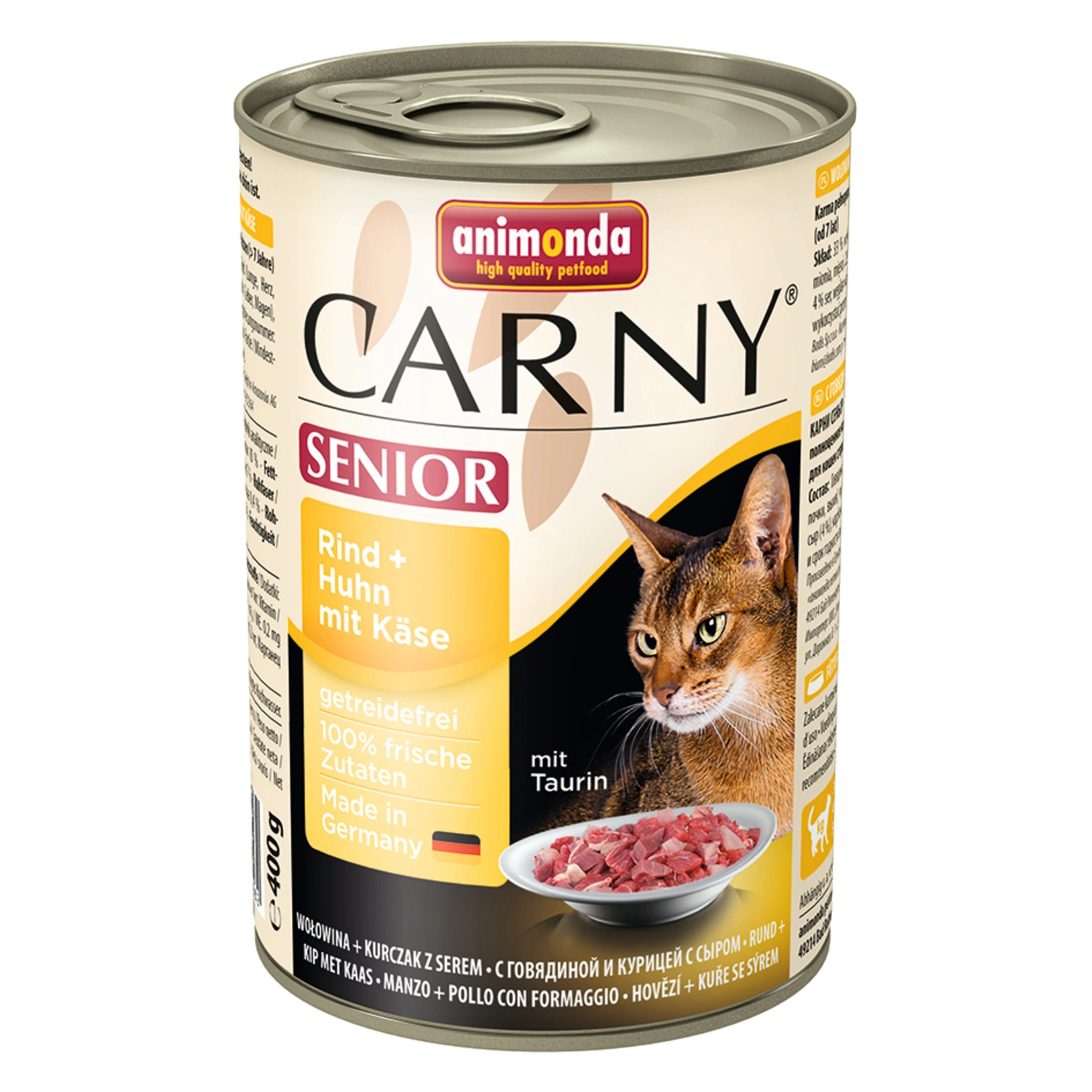 Katzen-Nassfutter »Carny«, Rind/Huhn/Käse, 400 g