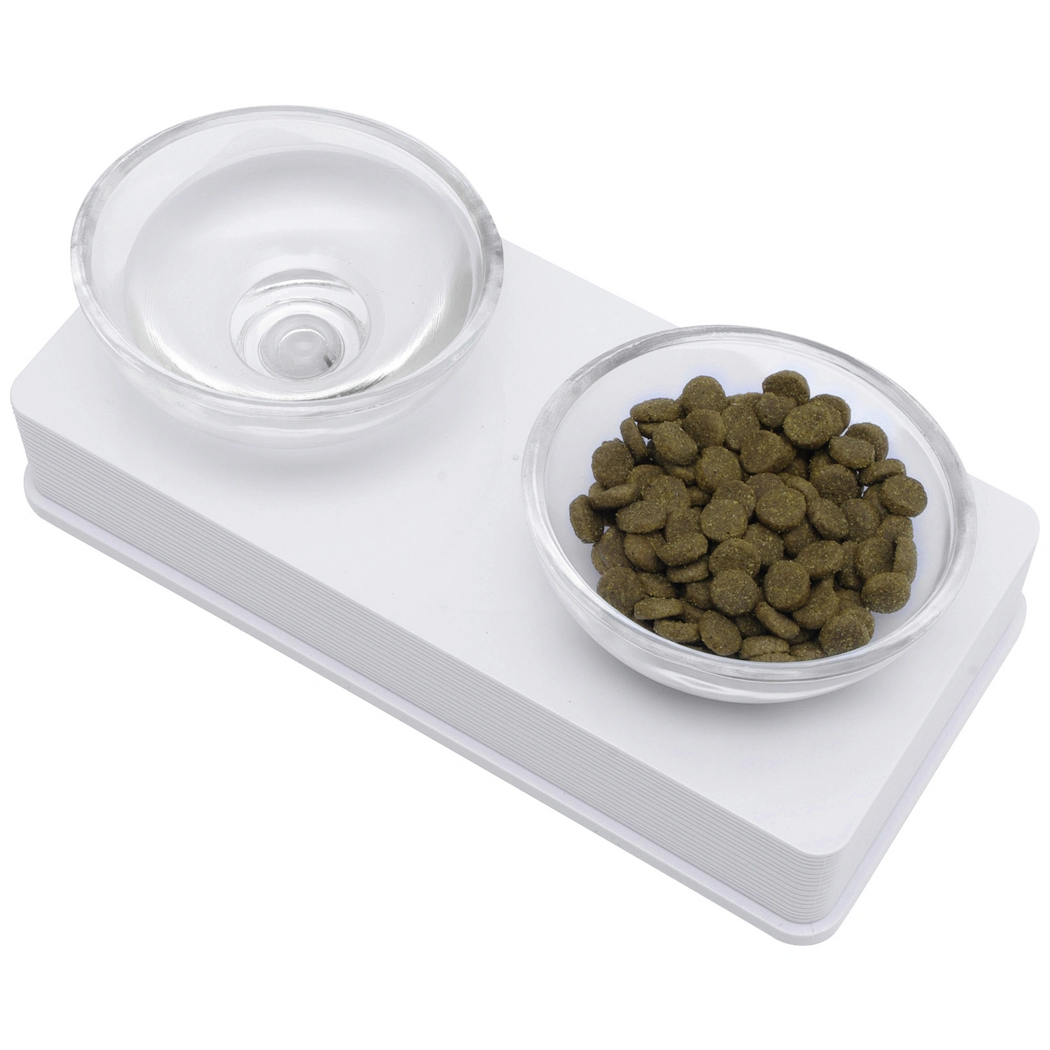 Katzennapf, Style Glass Diner, weiß, 2 X 400 ml