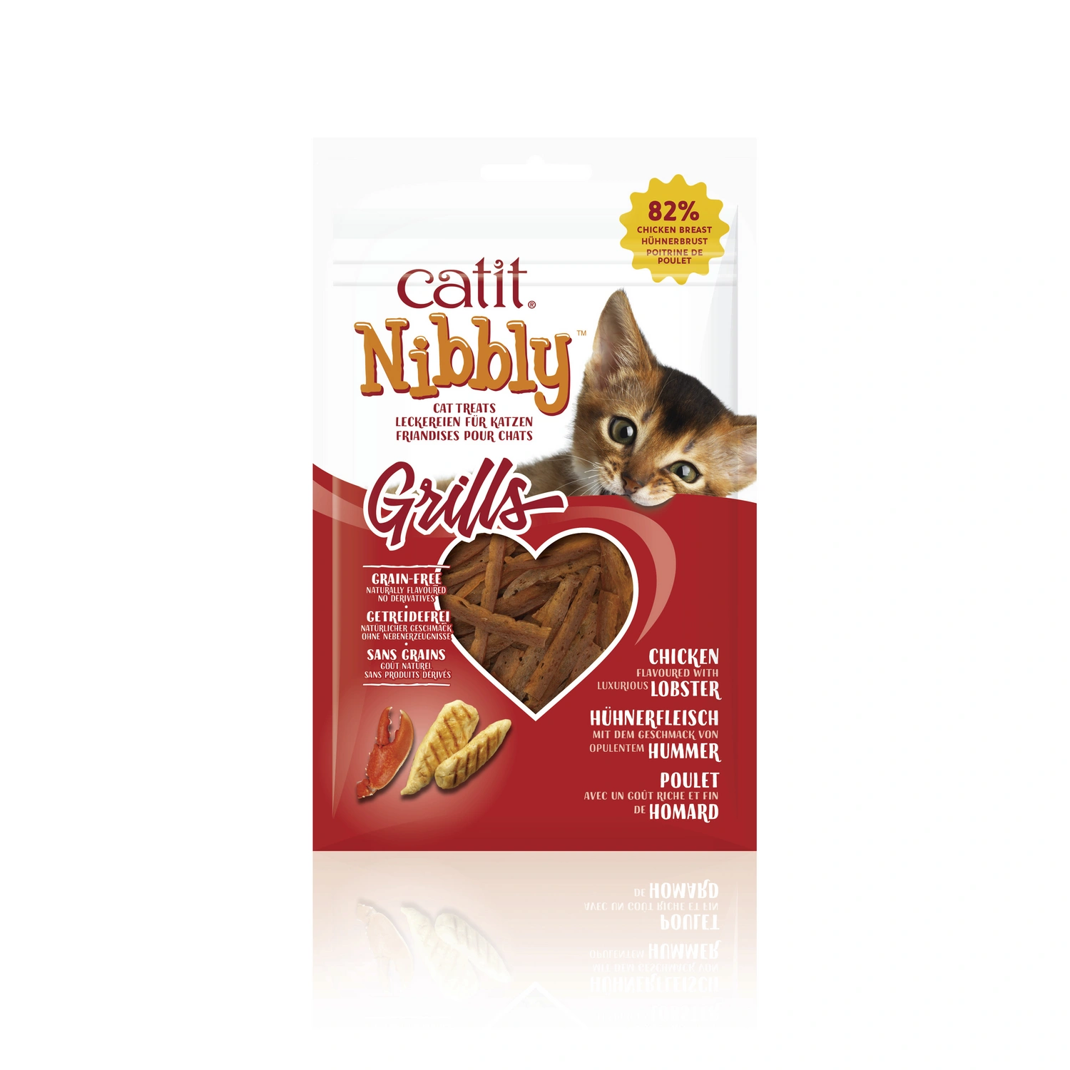 Katzensnack »Nibbly Grills«, 30 g, Hühnchen/Hummer