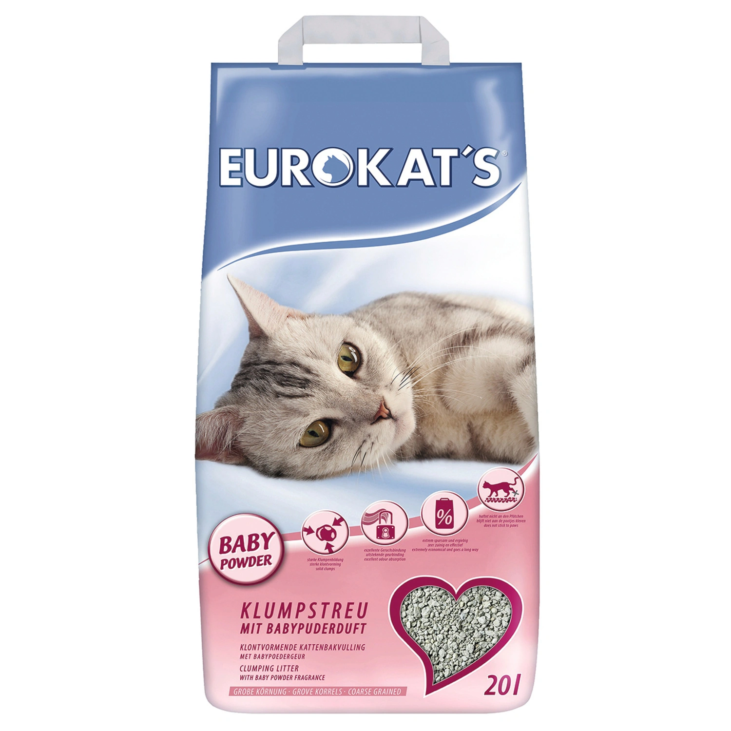 Katzenstreu »Eurokats«, 1 Sack, 20,457 kg