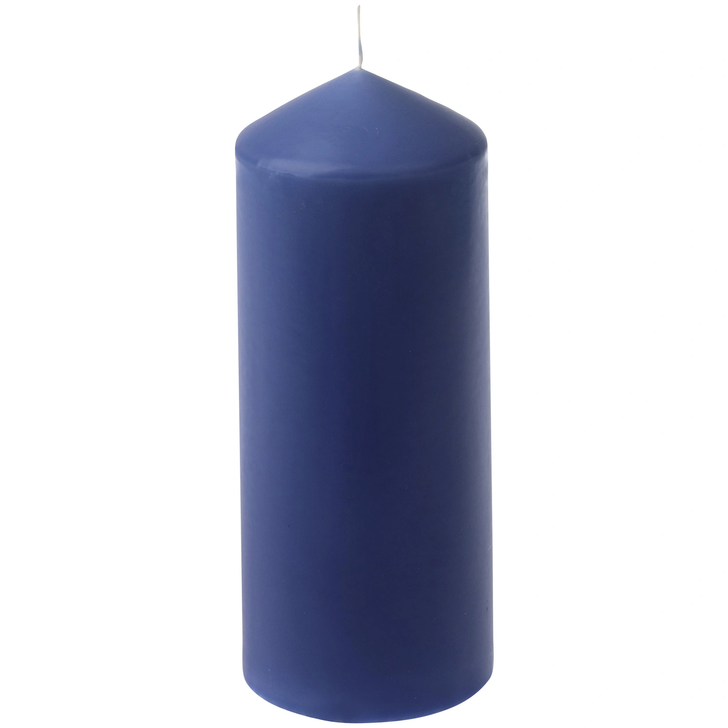 Kerze »glatte Ware«, bluejeans, einfarbig, 1 Stück