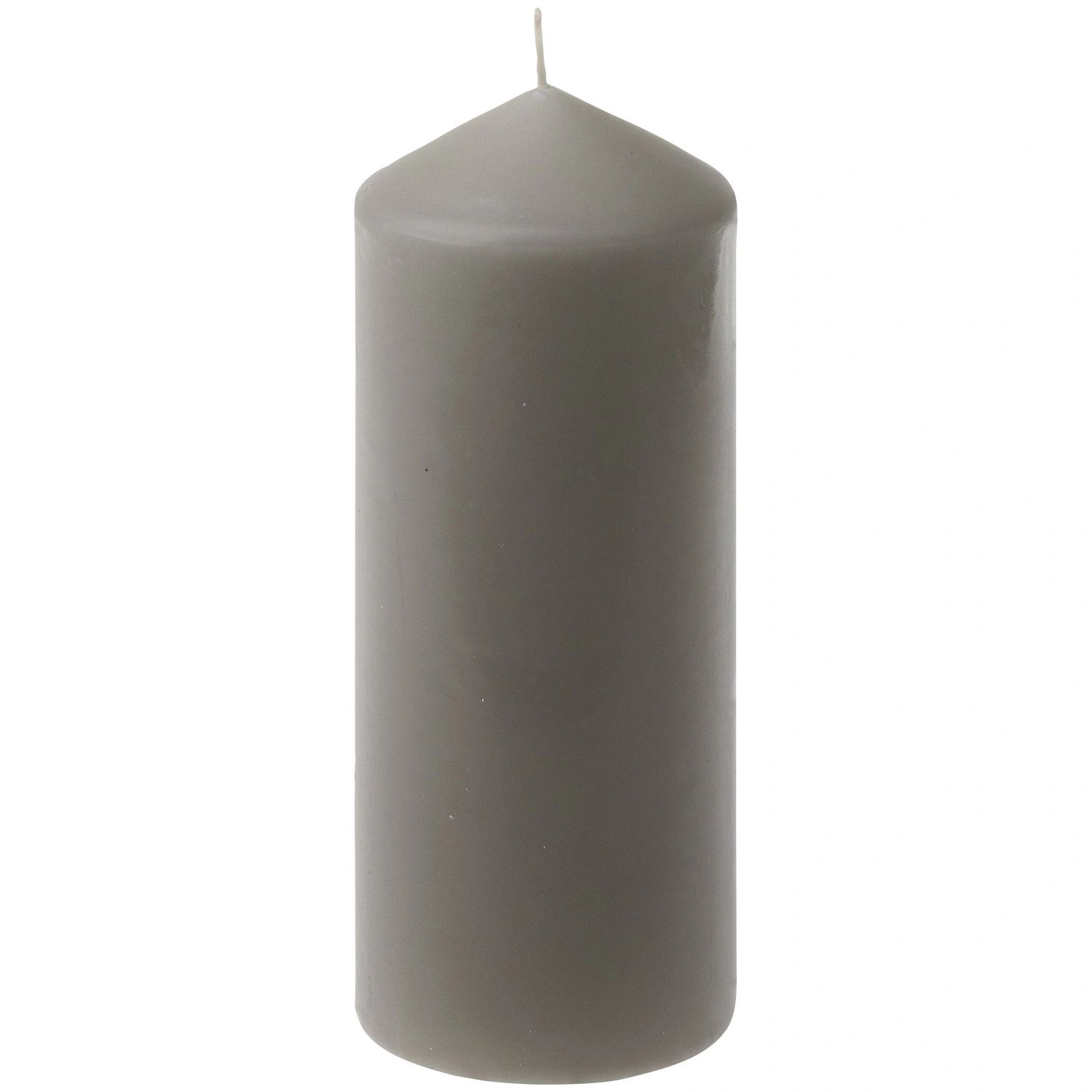 Kerze »glatte Ware«, taupe, einfarbig, 1 Stück