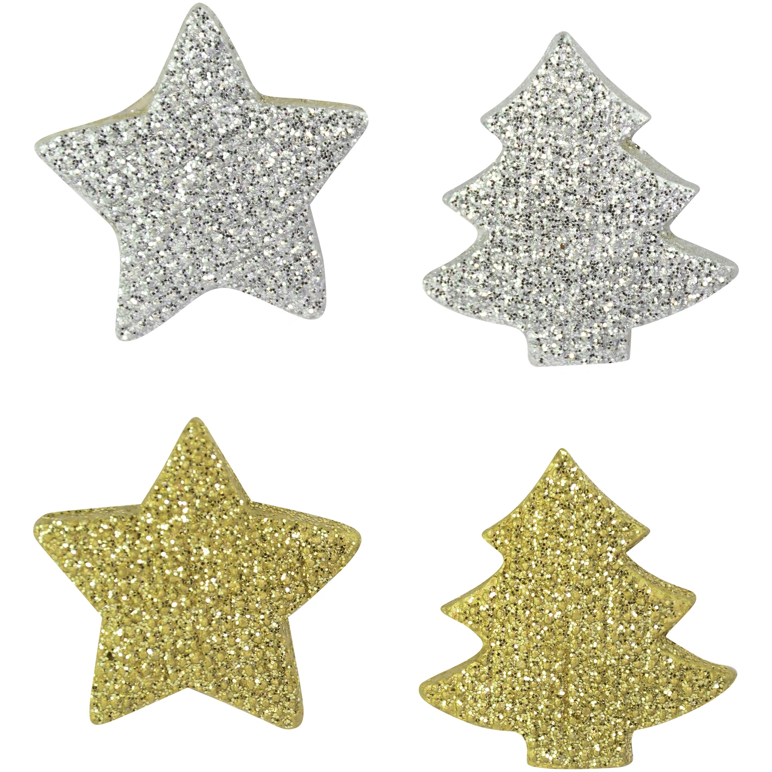 Kerzendeko, goldfarben/silberfarben, Stern
