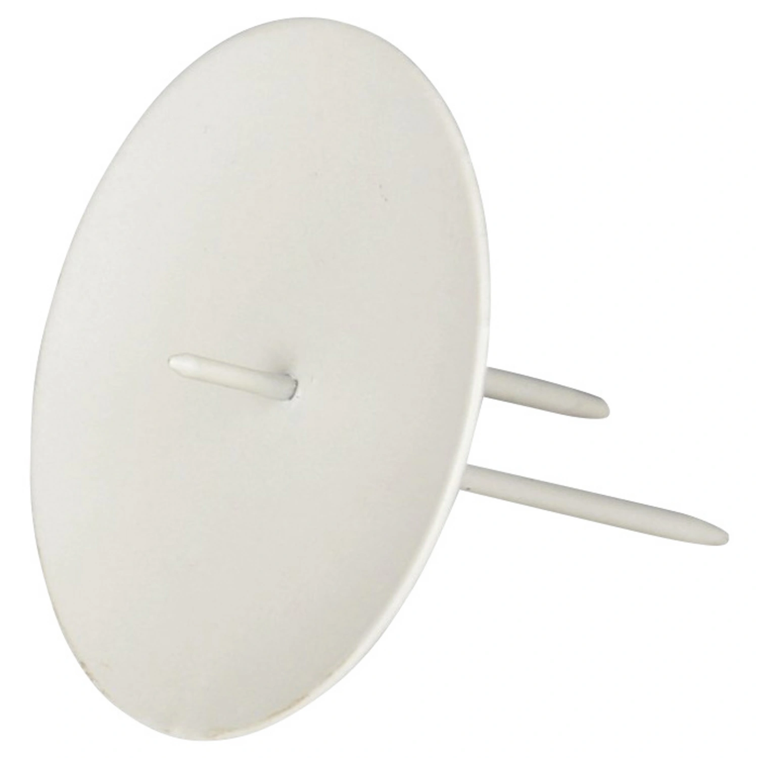 Kerzenhalter, Metall, creme, Ø: 6,5 cm