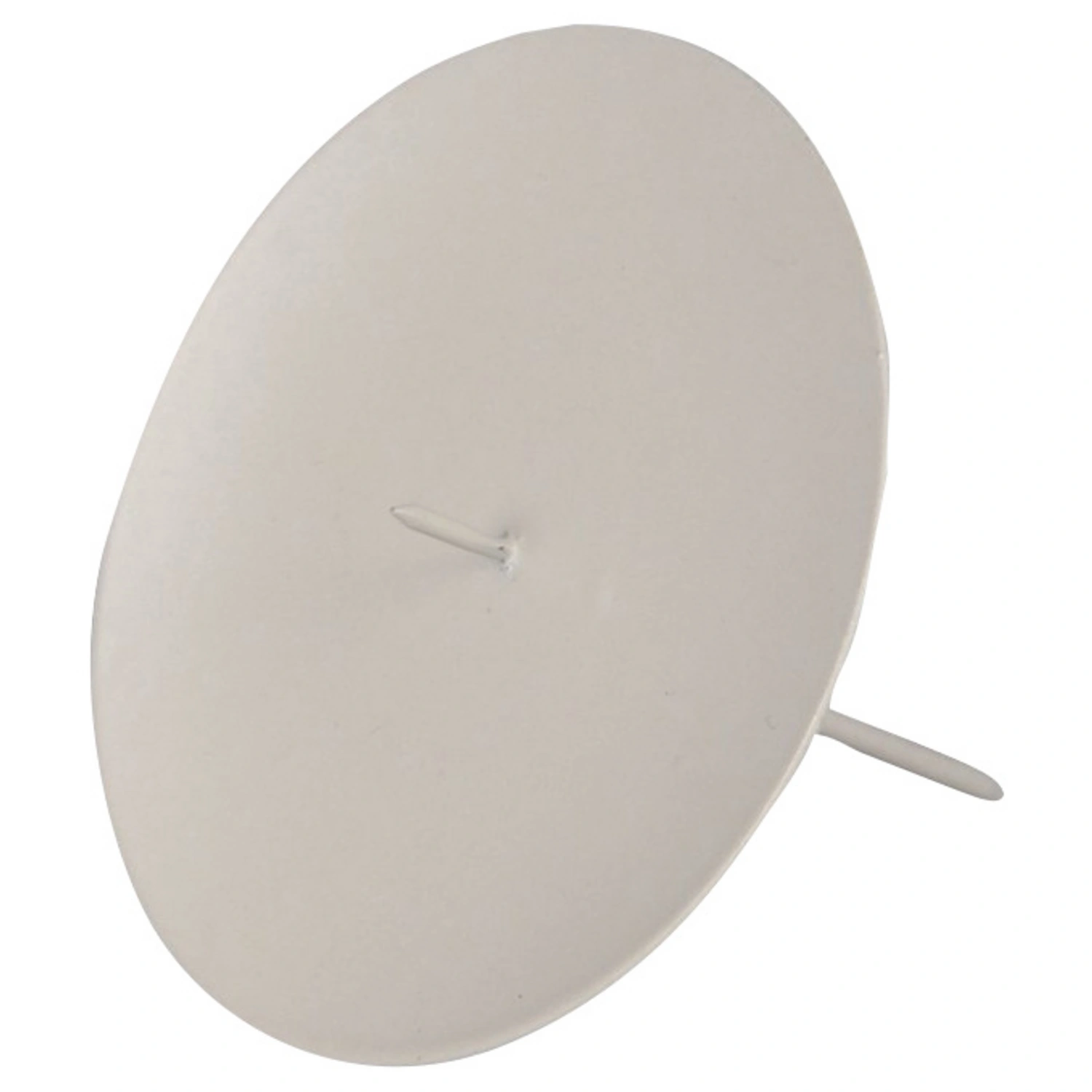 Kerzenhalter, Metall, creme, Ø: 9 cm