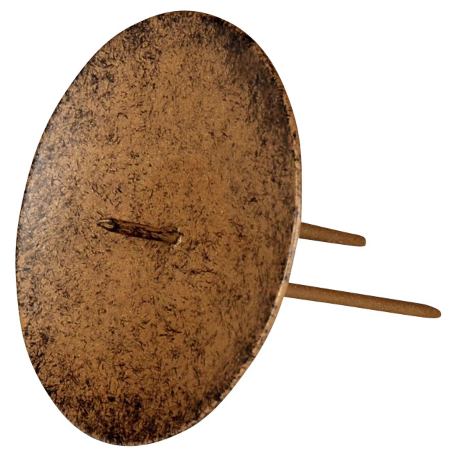 Kerzenhalter, Metall, dunkelbraun, Ø: 6,5 cm