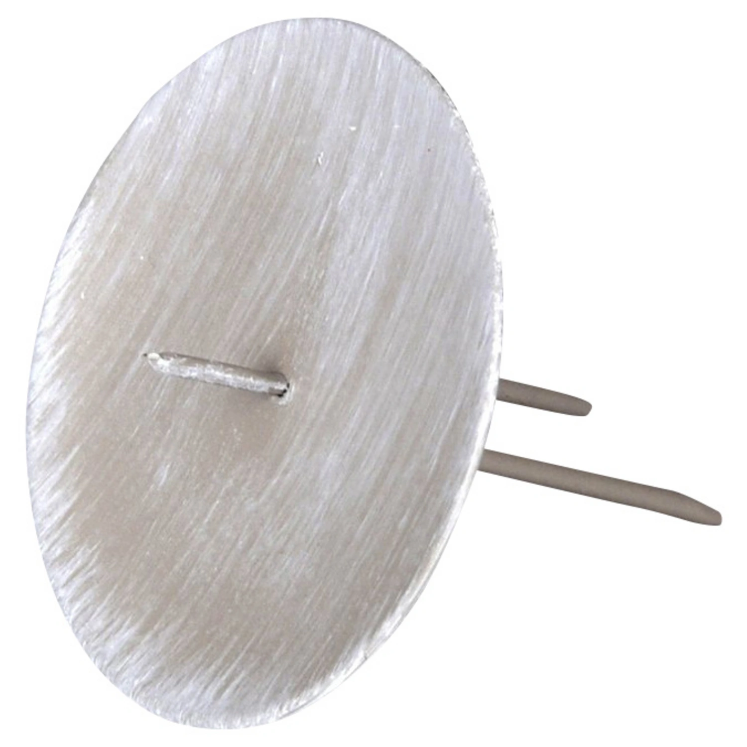 Kerzenhalter, Metall, grau, Ø: 6,5 cm