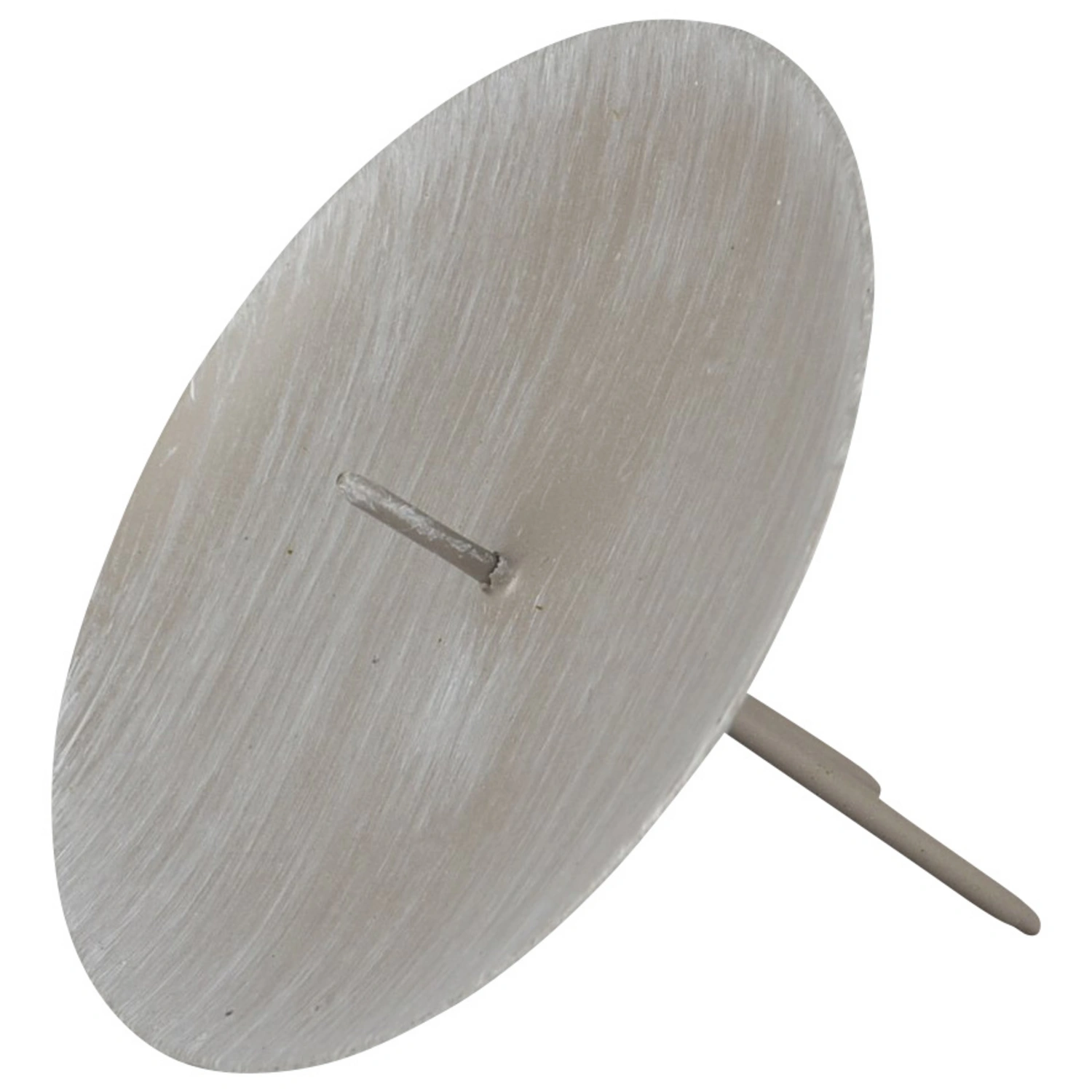 Kerzenhalter, Metall, grau, Ø: 8 cm
