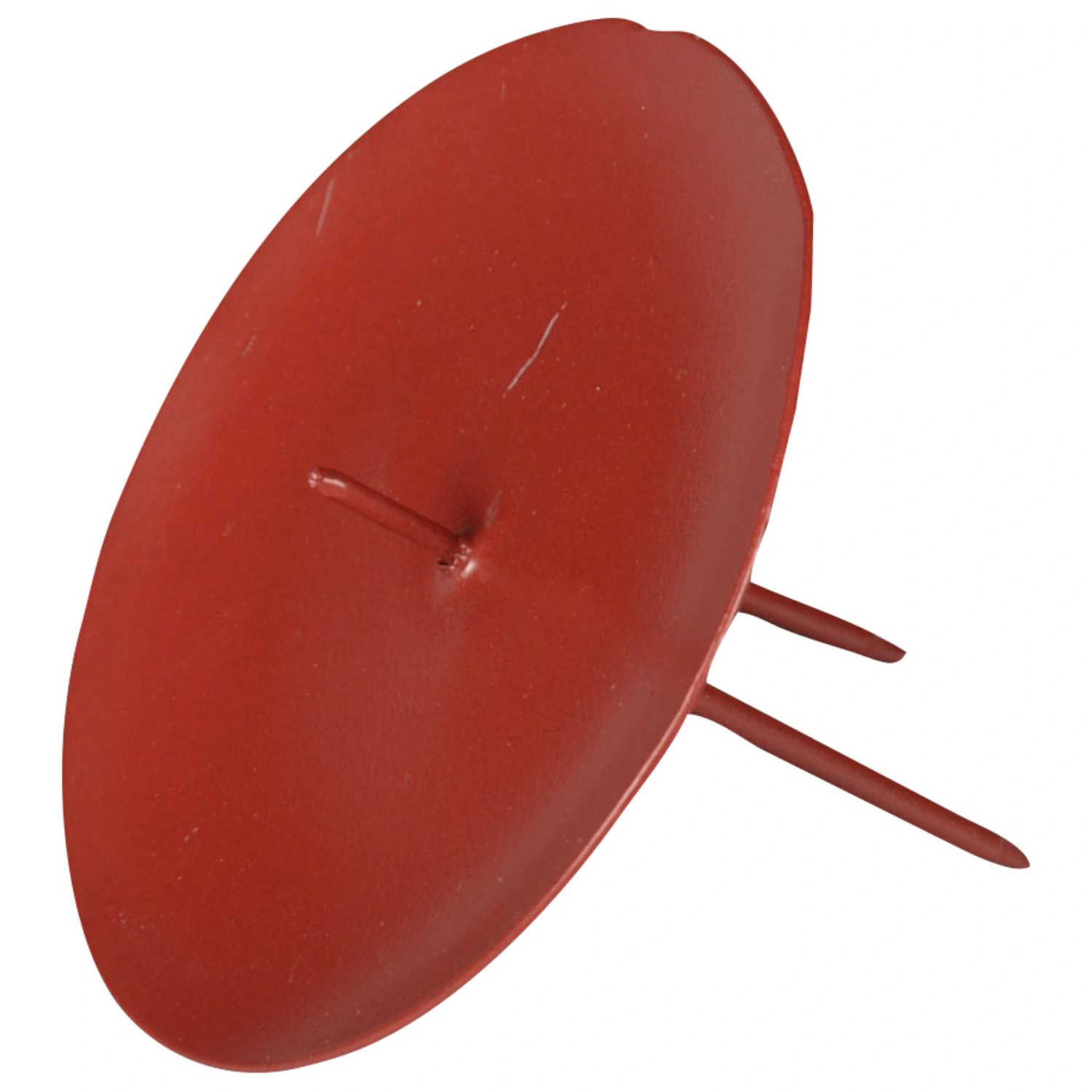 Kerzenhalter, Metall, rot, Ø: 8 cm