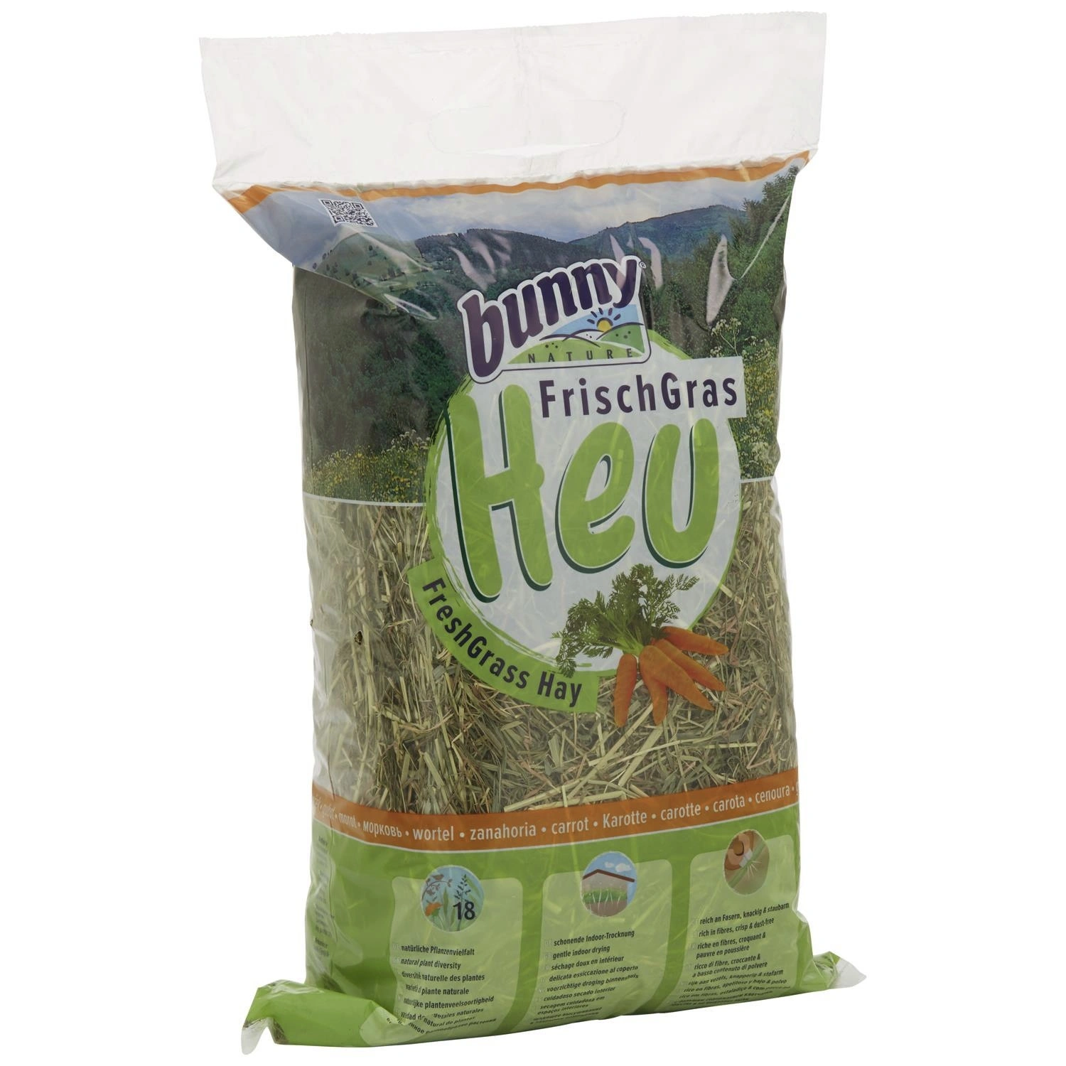 Kleintierfutter »FrischGras«, für Nagetiere, Karotte, 500 g