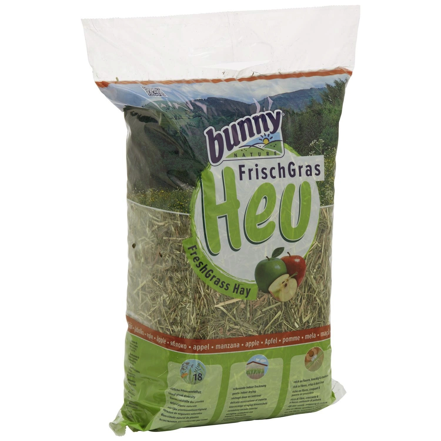 Kleintierfutter, für Nagetiere, Apfel, 500 g