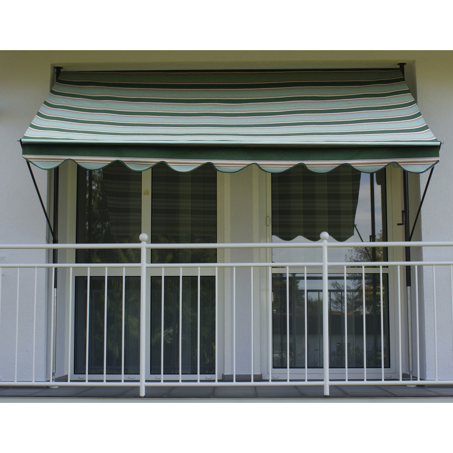 Klemmmarkise, BxT: 350 x 150 cm, grün