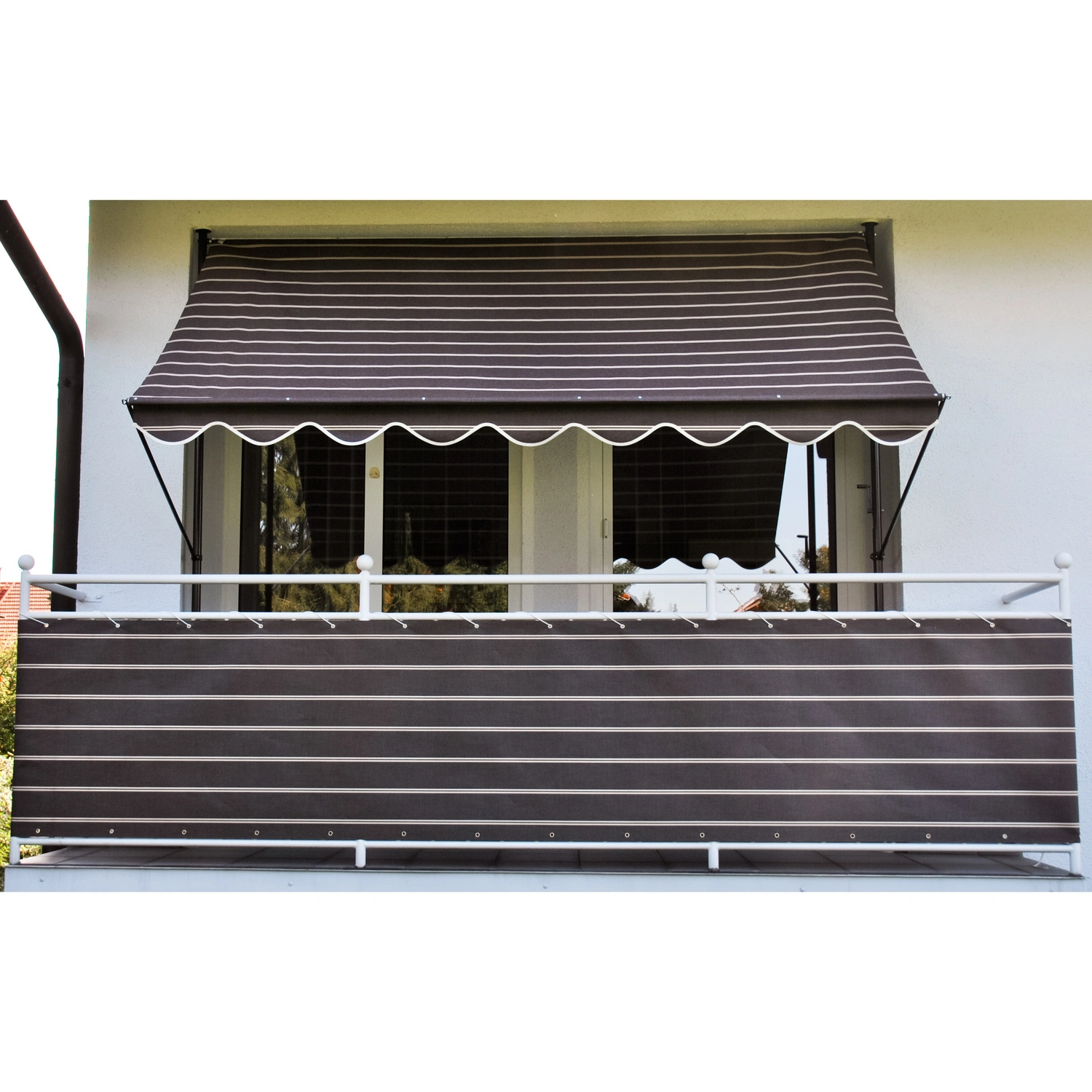 Klemmmarkise, BxT: 400 x 150 cm, braun