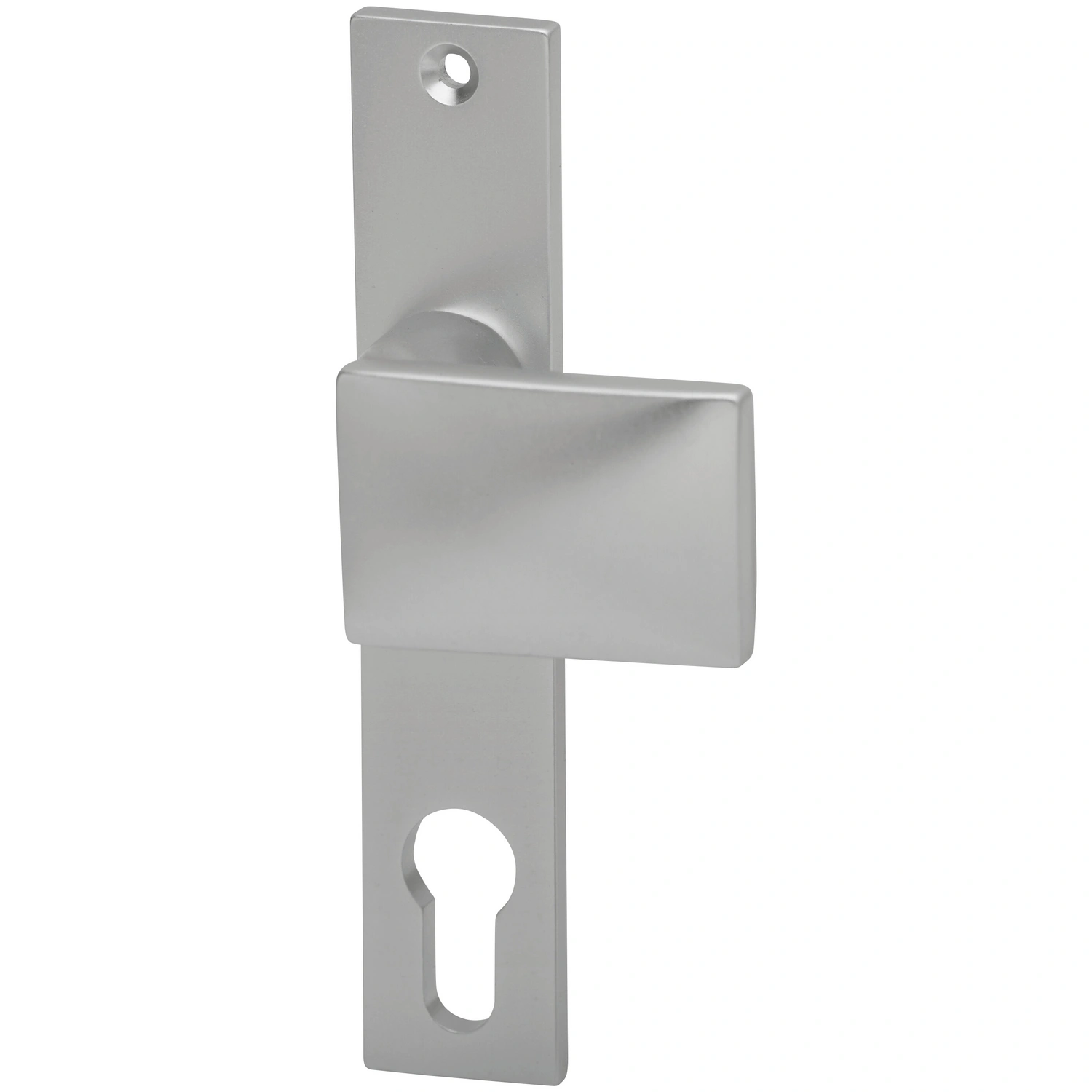 Knopfkurzschild, aluminium, silberfarben