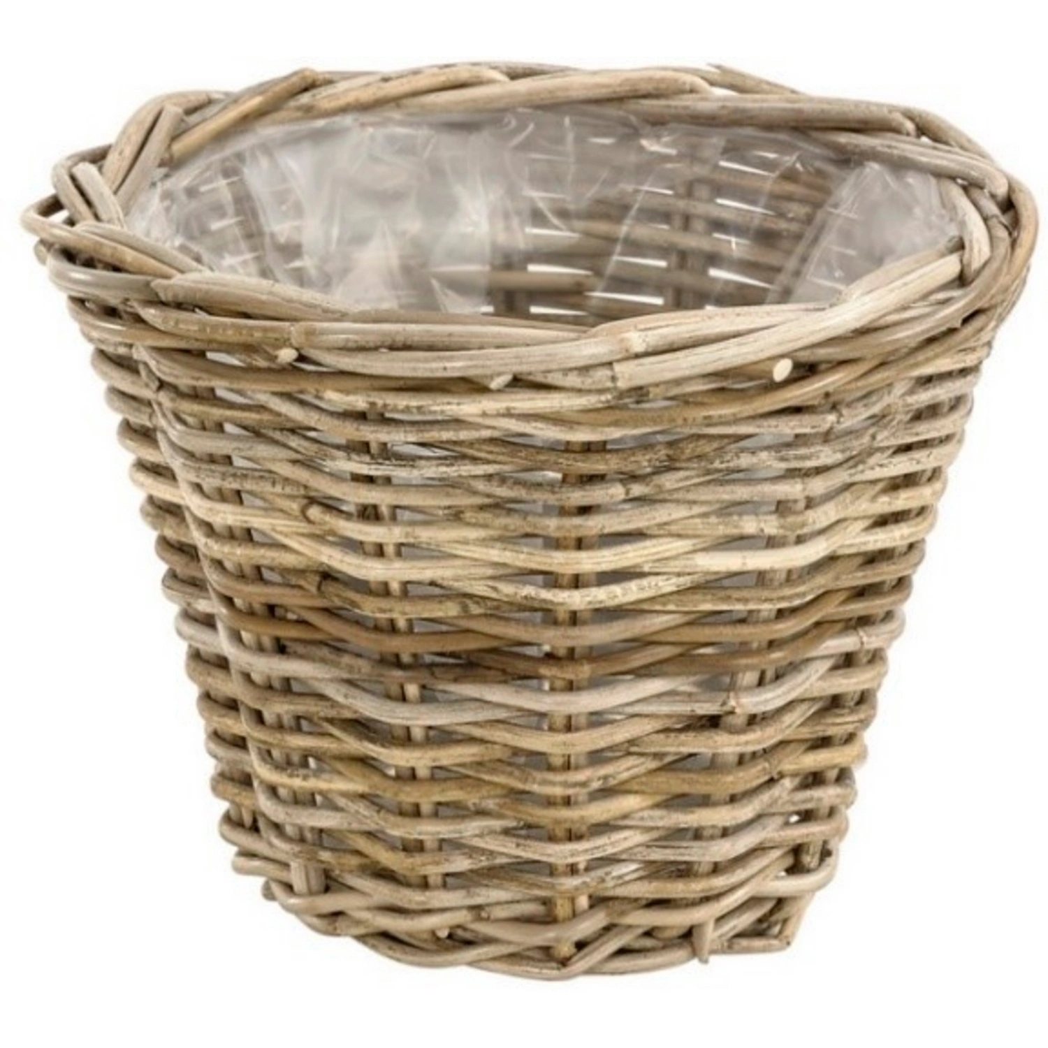 Korb, Ø: 20 cm, konische Form, aus Rattan