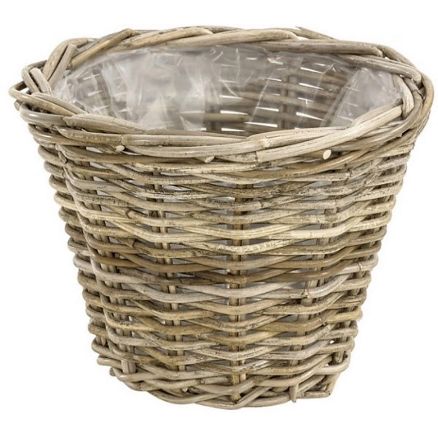 Korb, Ø: 35 cm, konische Form, aus Rattan