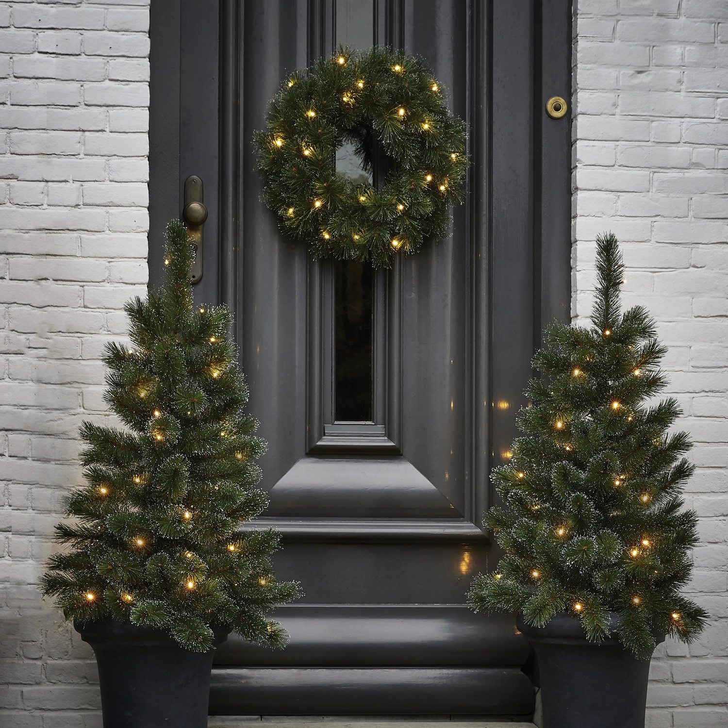 Kunstweihnachtsbaum »Glendon«, Höhe: 90 cm, grün, beleuchtet, gefrostet