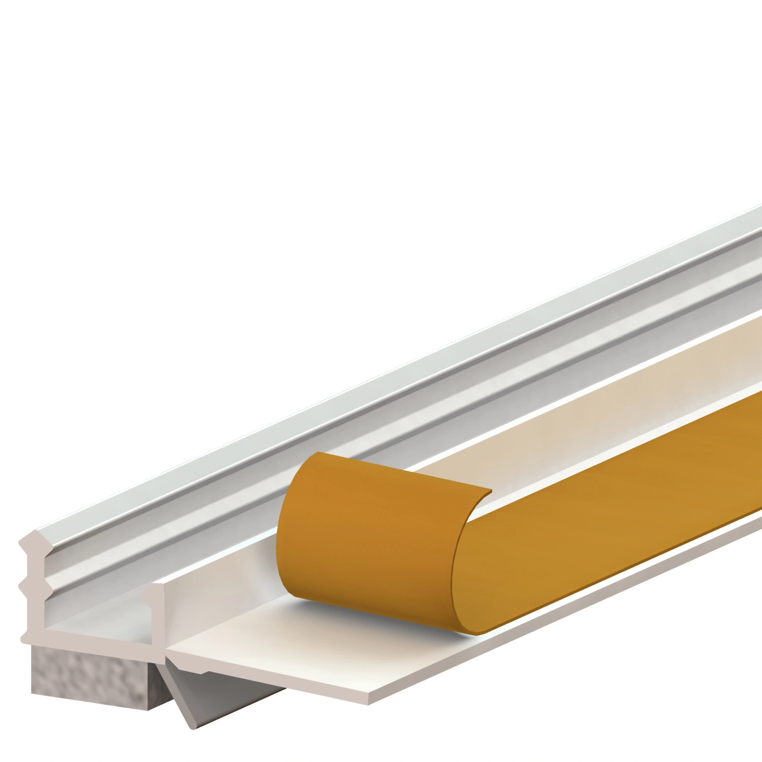 Laibungprofil, Anputzleiste, HxL: 2 x 260 cm, Polyvinylchlorid (PVC)