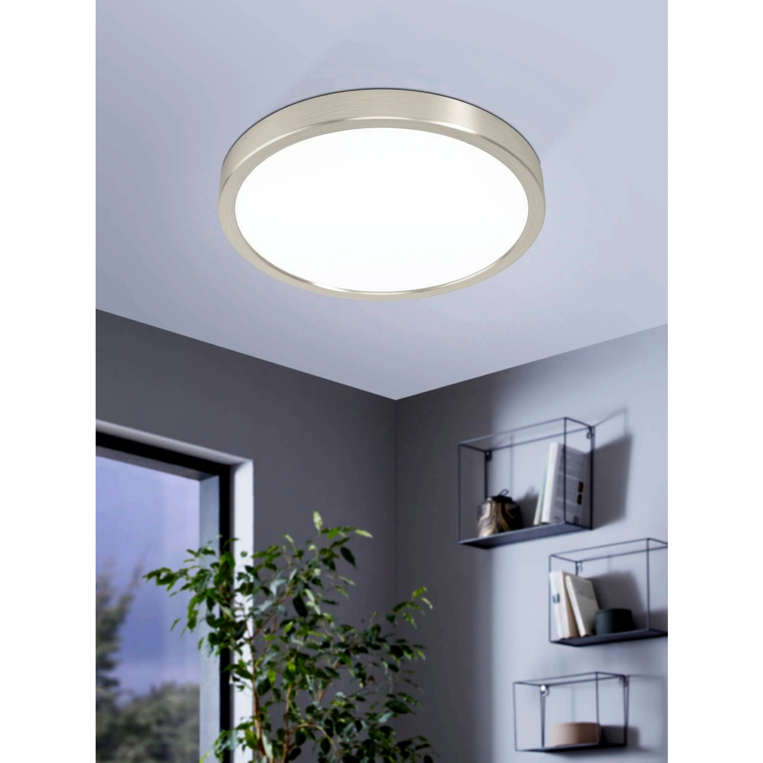 LED-Deckenleuchte »CASBAS«, Höhe: 2,8 cm, Stahl, 1 Stück