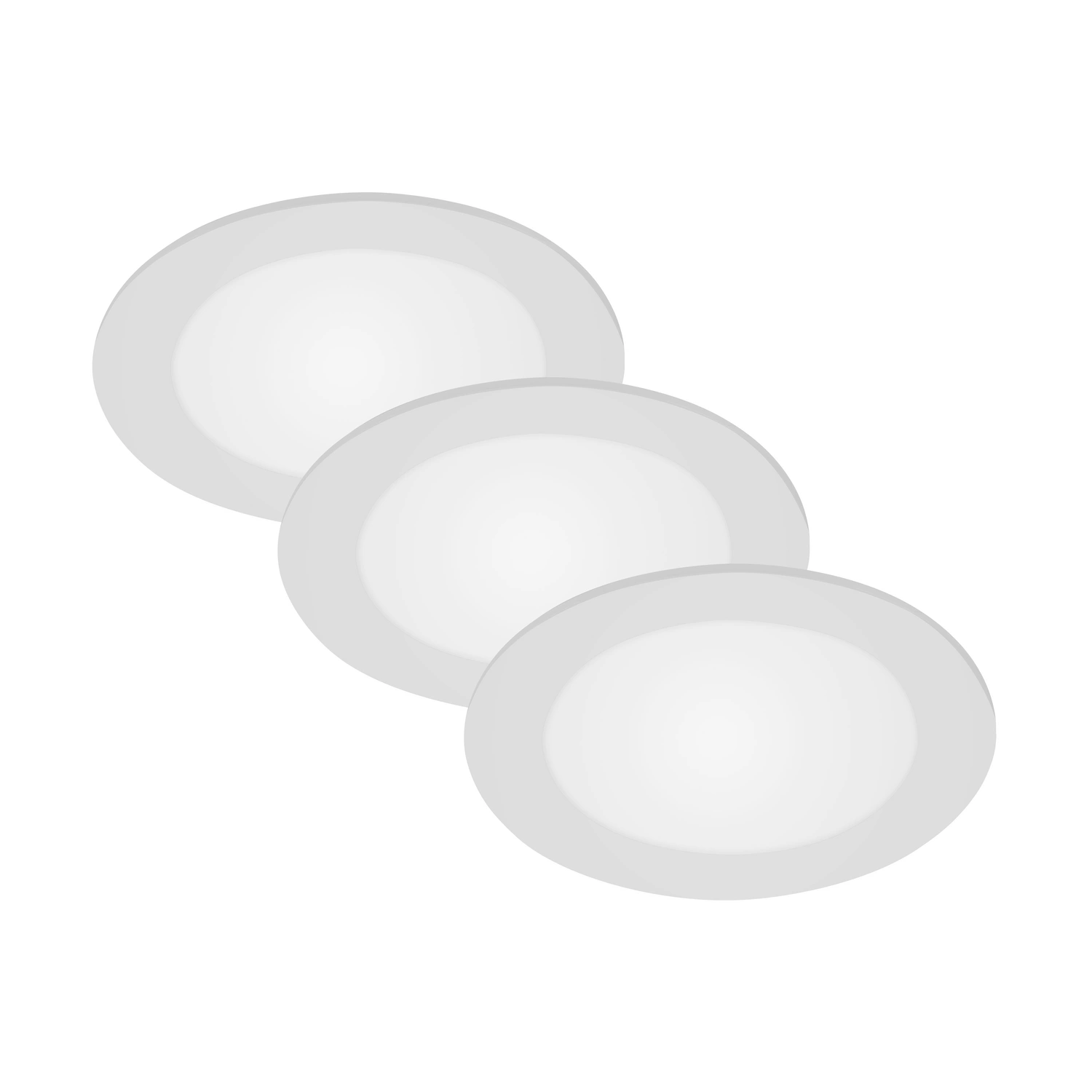 LED-Einbauleuchte »FLAT IN«, ∅: 11,4 cm, Höhe: 3 cm, 18 W