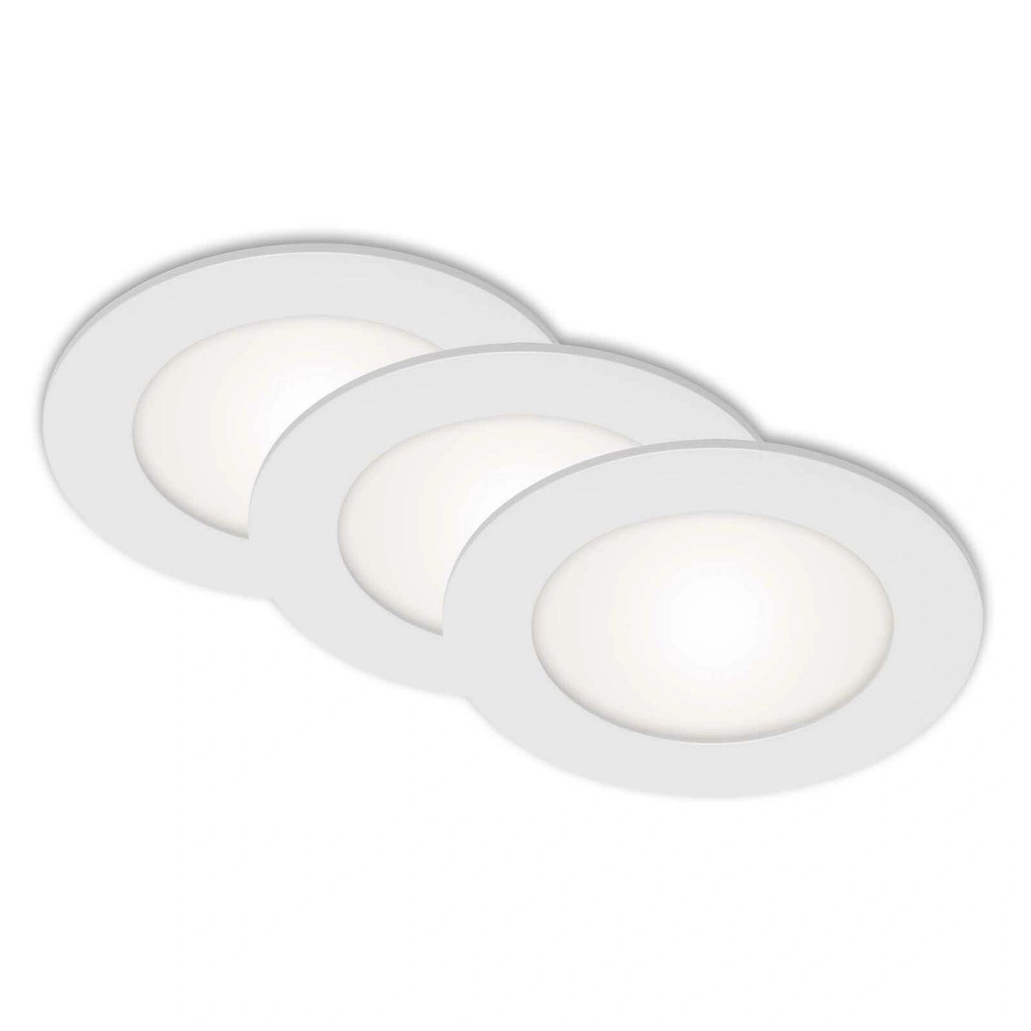 LED-Einbauleuchte »FLAT IN«, ∅: 12 cm, Höhe: 2,8 cm, 21 W