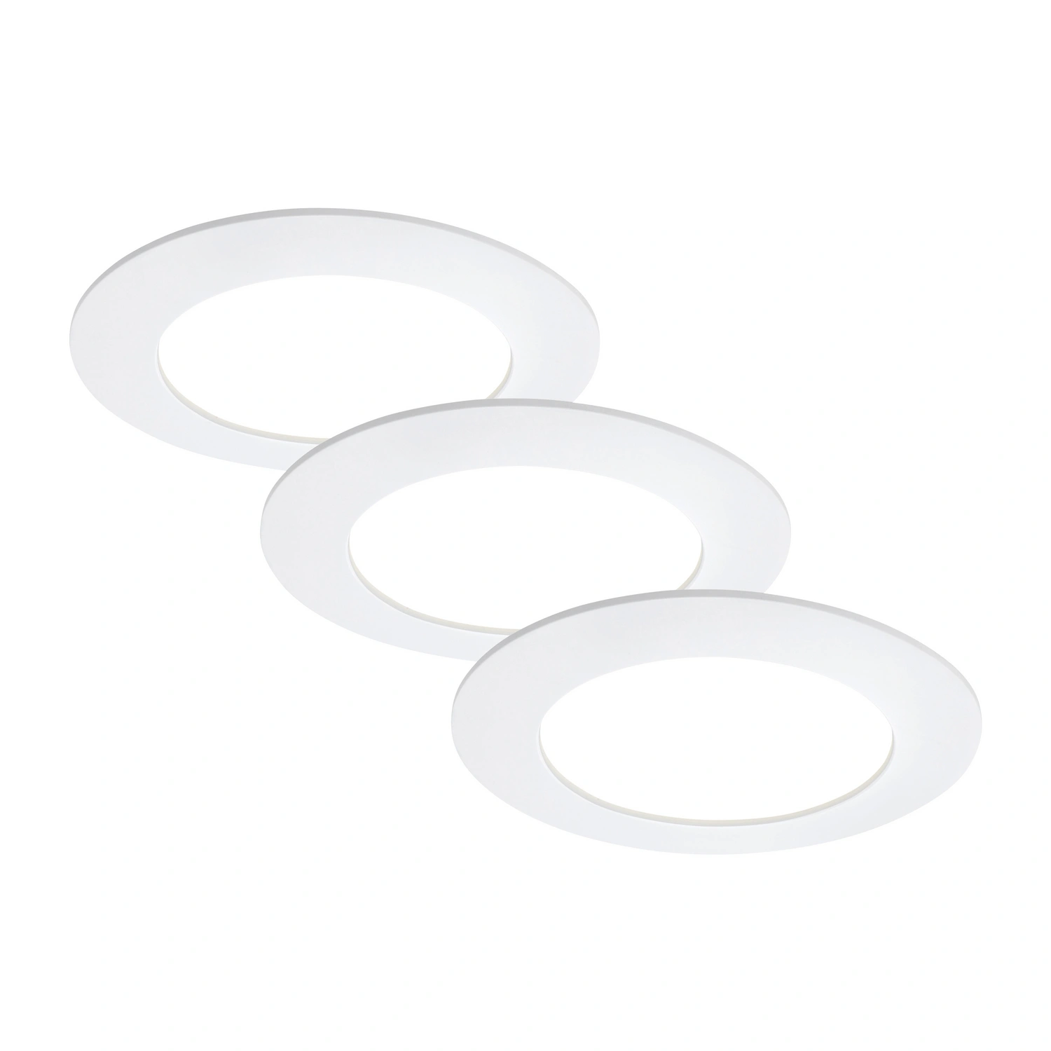LED-Einbauleuchte »FLAT IN«, ∅: 12 cm, Höhe: 2,9 cm, 19,2 W