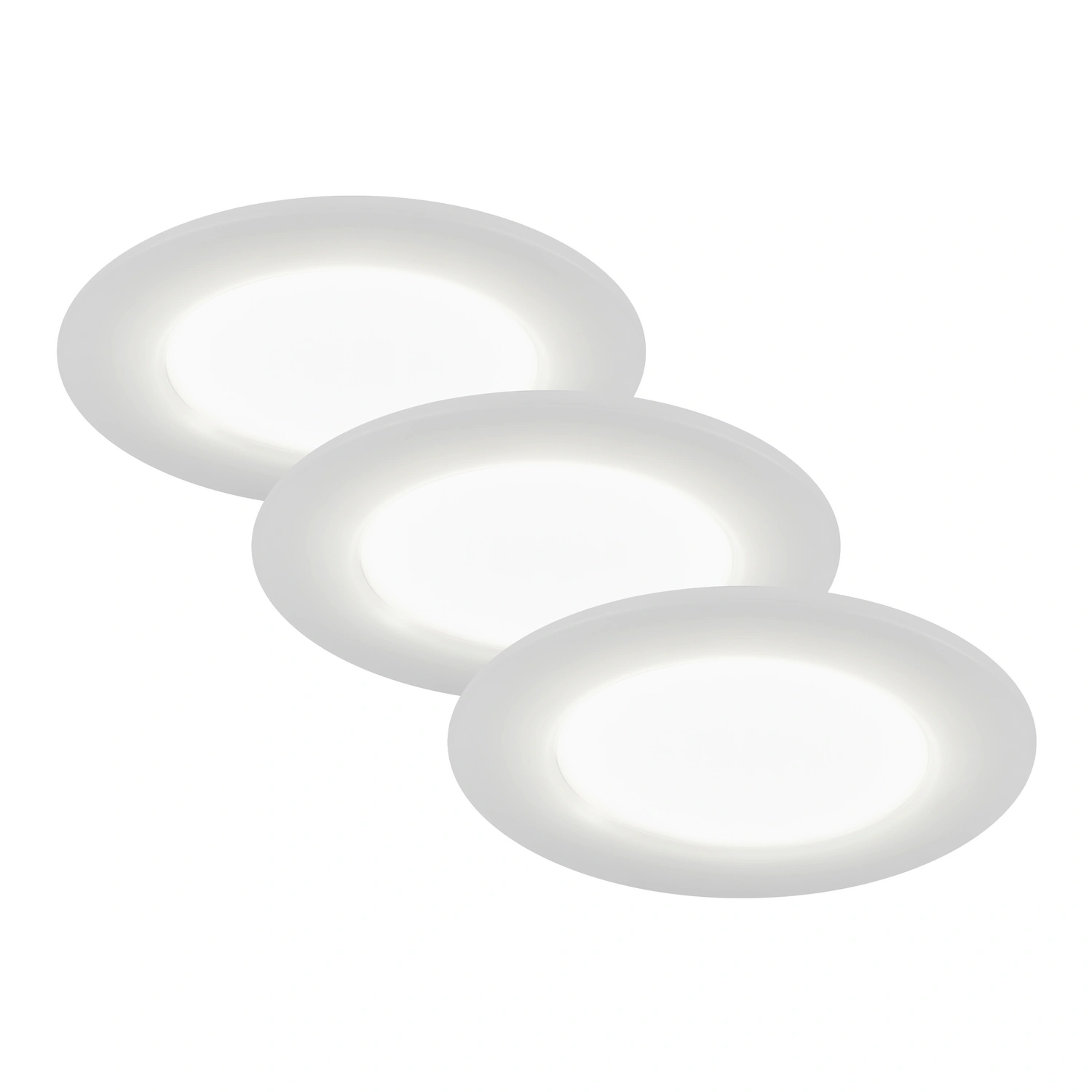 LED-Einbauleuchte »FLAT IN«, ∅: 8,6 cm, Höhe: 3 cm, 9 W