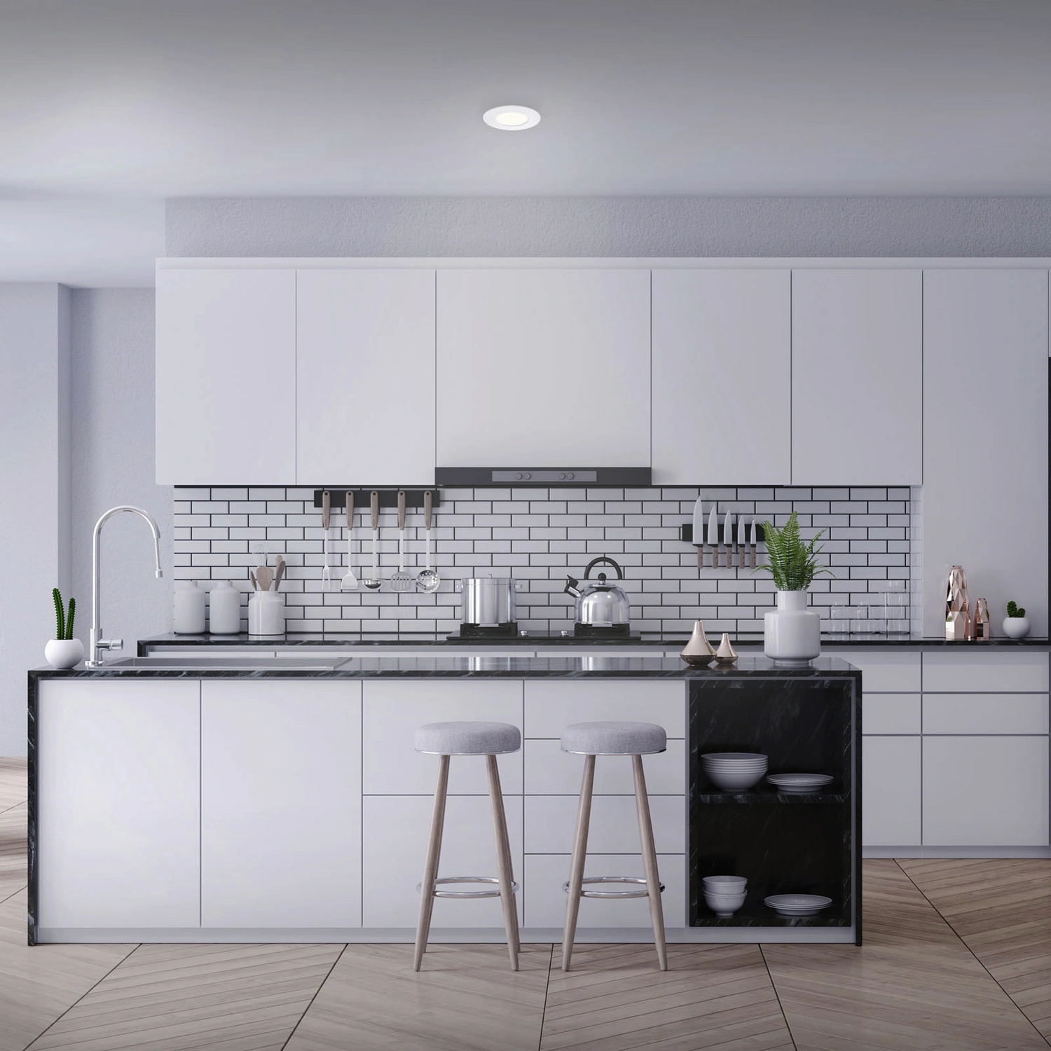 LED-Einbauleuchte »KULANA«, ∅: 8,5 cm, Höhe: 2,7 cm, 4,9 W