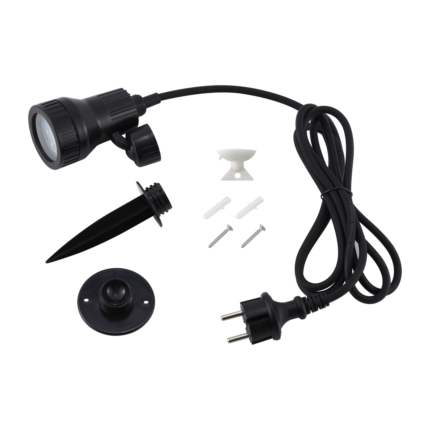 LED-Gartenspot »Darian 1er«, 1xGU10, 3 W, 3000 K, 250 lm, schwarz, ⌀ 58mm