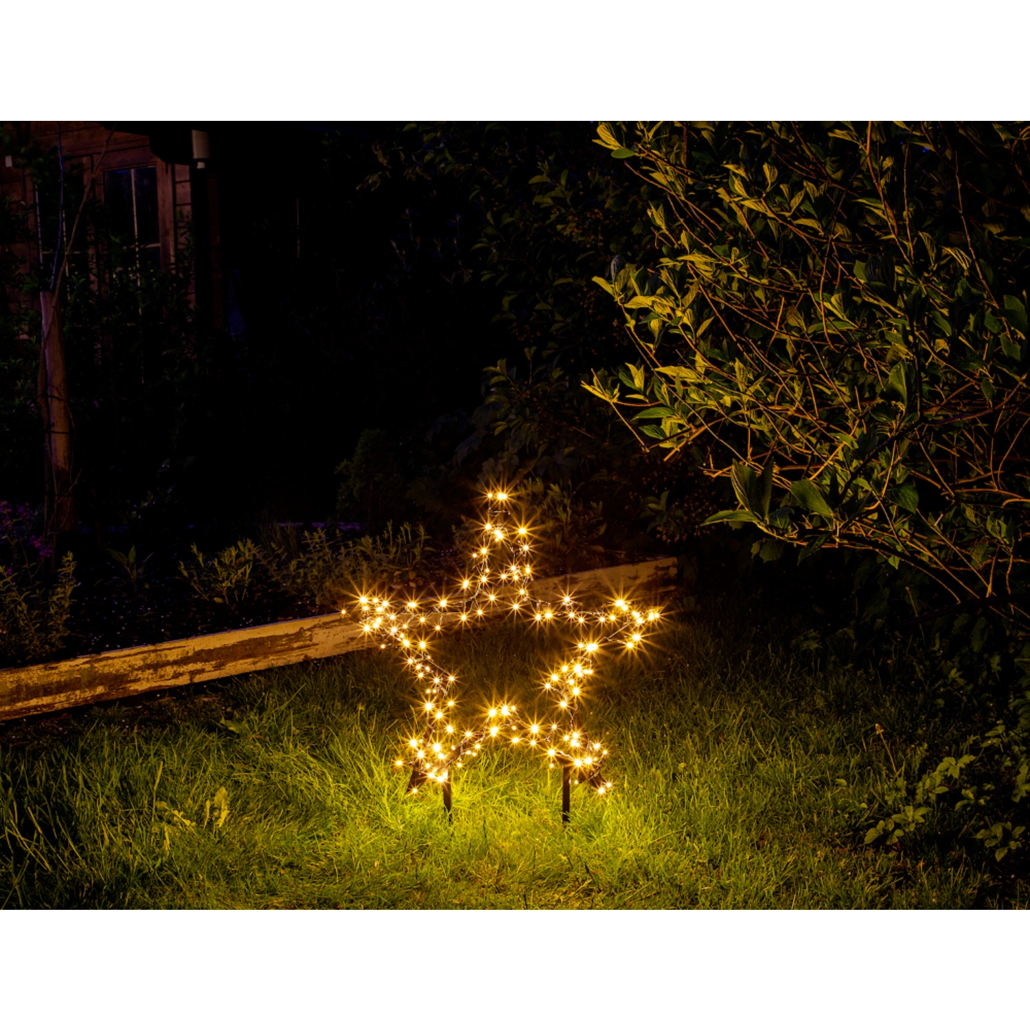 LED-Gartenstecker »Garden d’light«, sternförmig, Höhe: 73 cm, netz