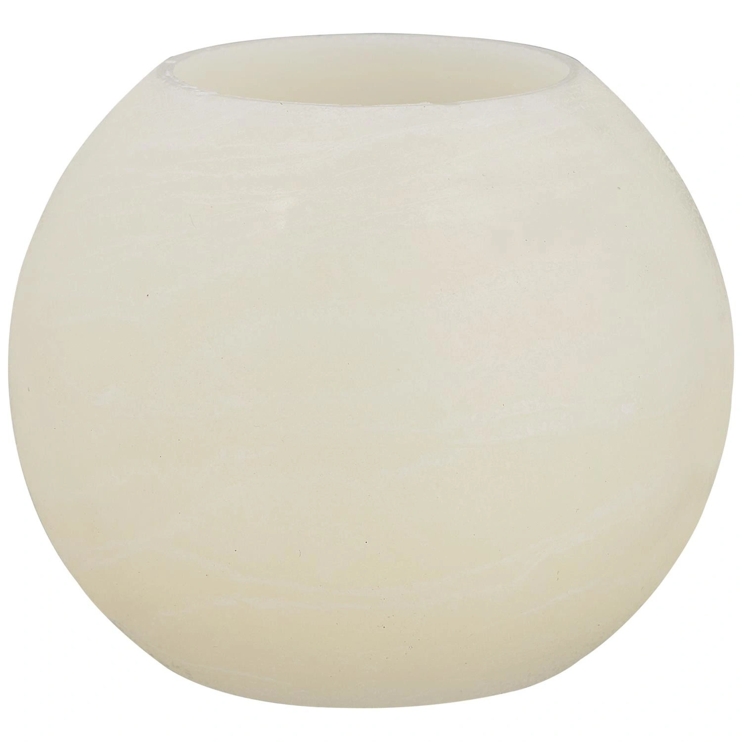 LED-Kerze »Rustic«, Ø 12 cm, creme, Timerfunktion, 3D-Flacker-Effekt, Timer