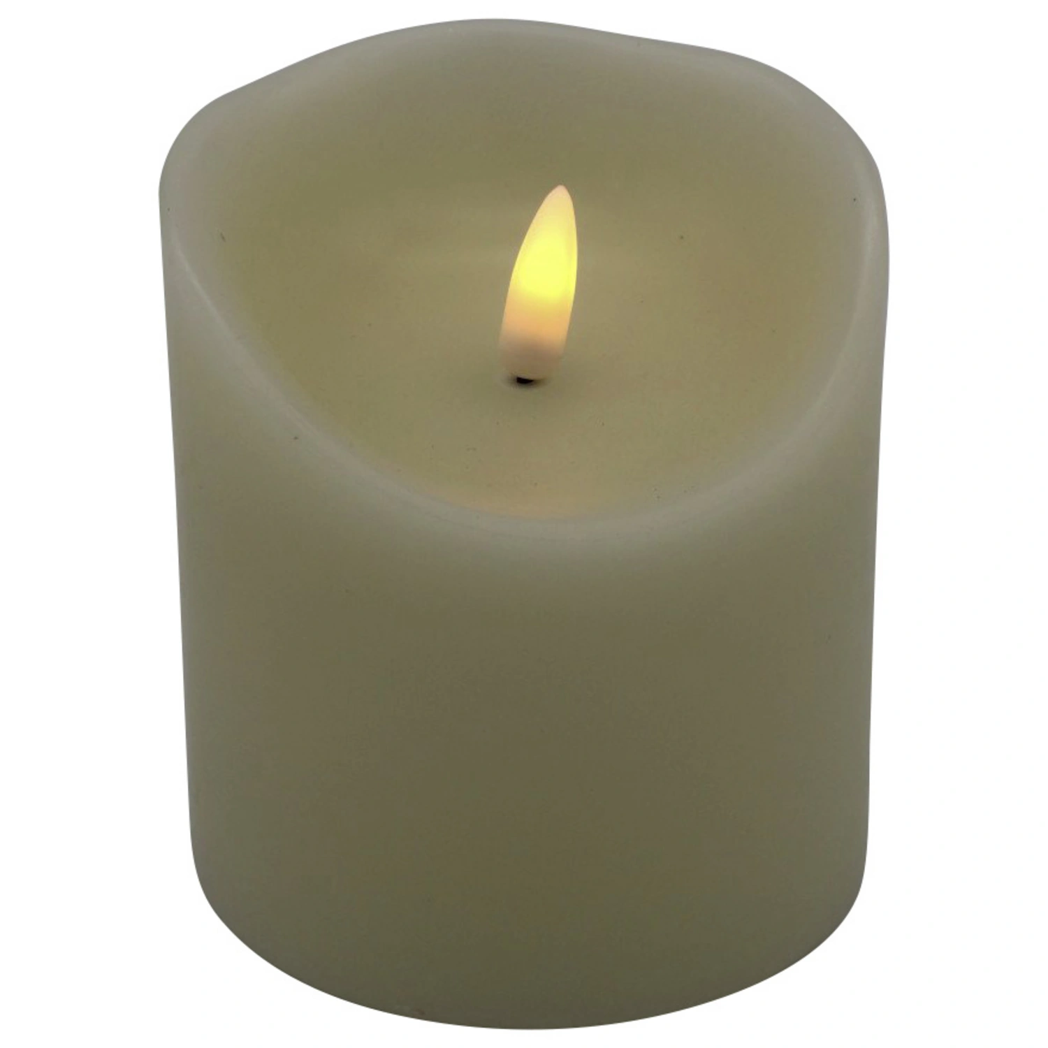LED-Kerze »Rustic«, Ø 9 cm, creme, Timer