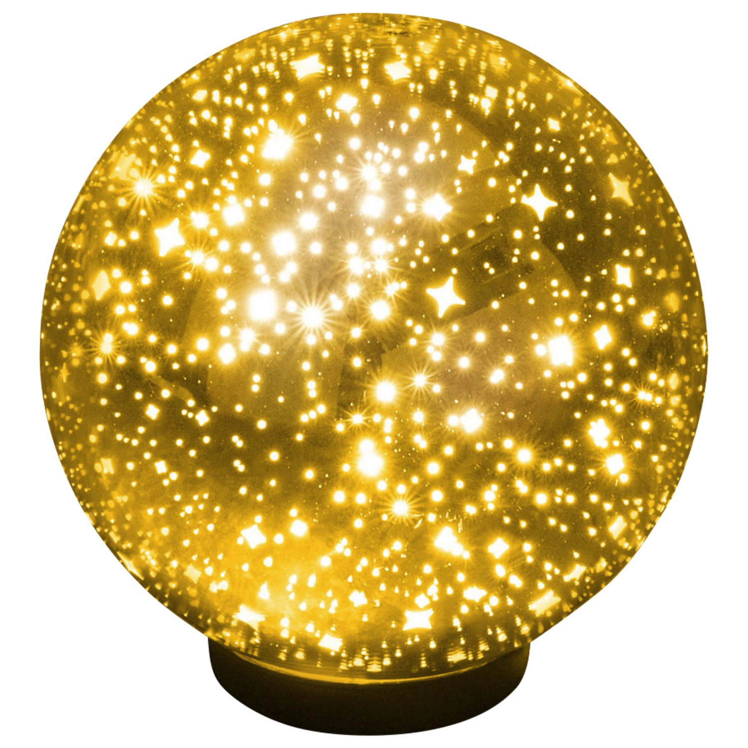 , 9,6 W, 3000 K, 850 lm, goldfarben, ⌀ 25 cm, Glitzereffekt