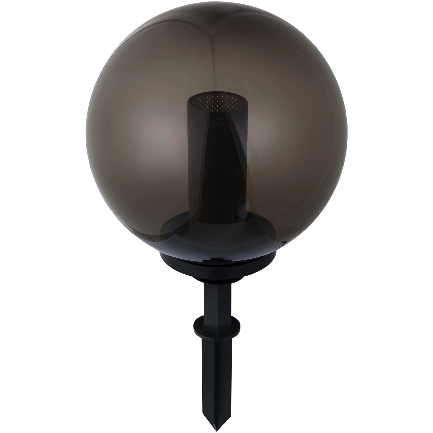 LED-Kugelleuchte »Runa«, E27, 3 W, 1600 K, rauchgrau, ⌀ 30 cm, Flammeneffekt