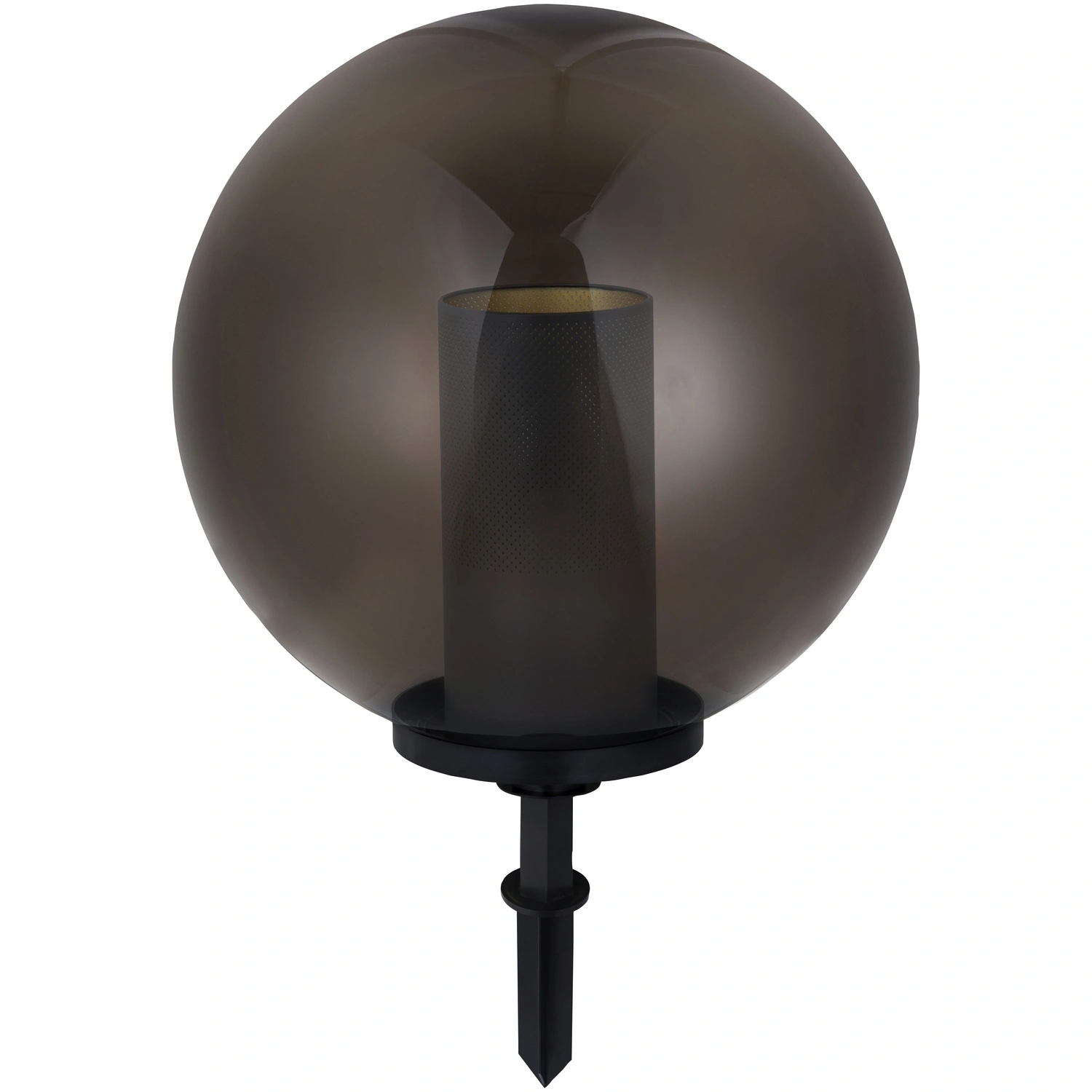 LED-Kugelleuchte »Runa«, E27, 3 W, 1600 K, rauchgrau, Flammeneffekt