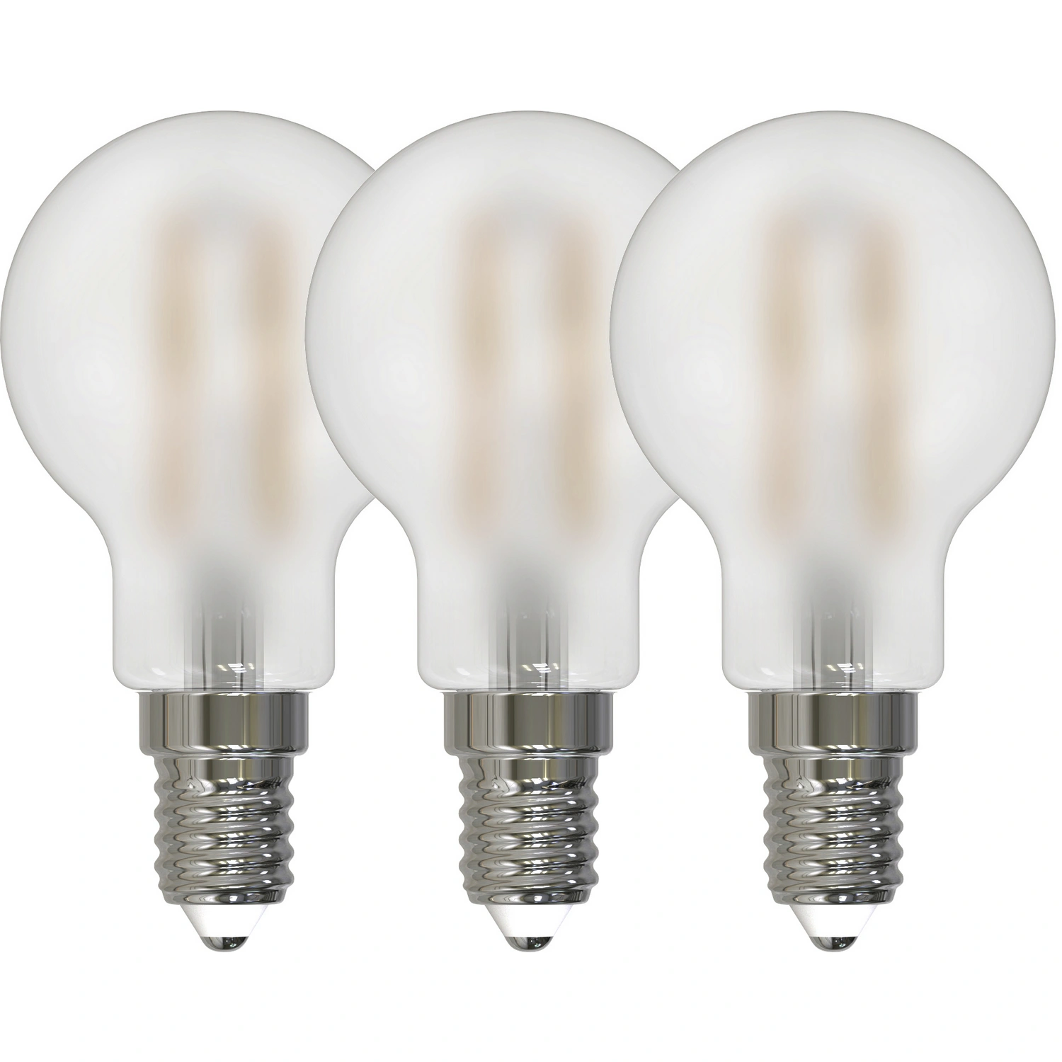 LED-Leuchtmittel 3er-Set, 3 W, E14, warmweiß